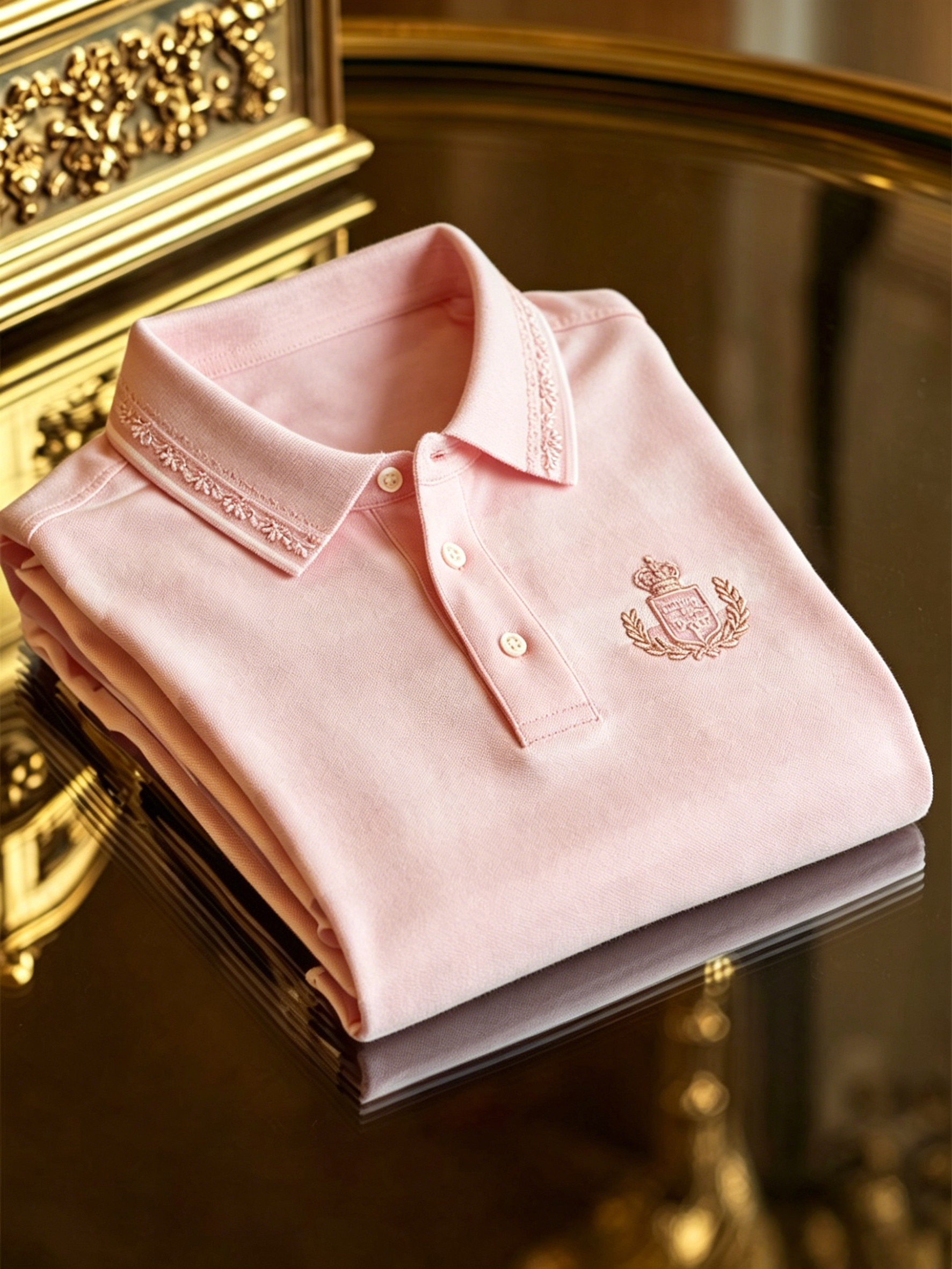 Men's Business Button-Down Short Sleeve Polo Shirt