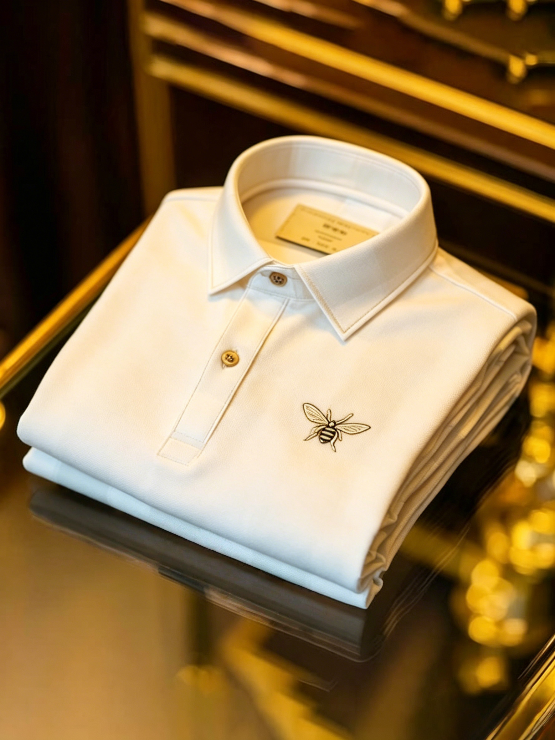 Men's Business Button-Down Short Sleeve Polo Shirt