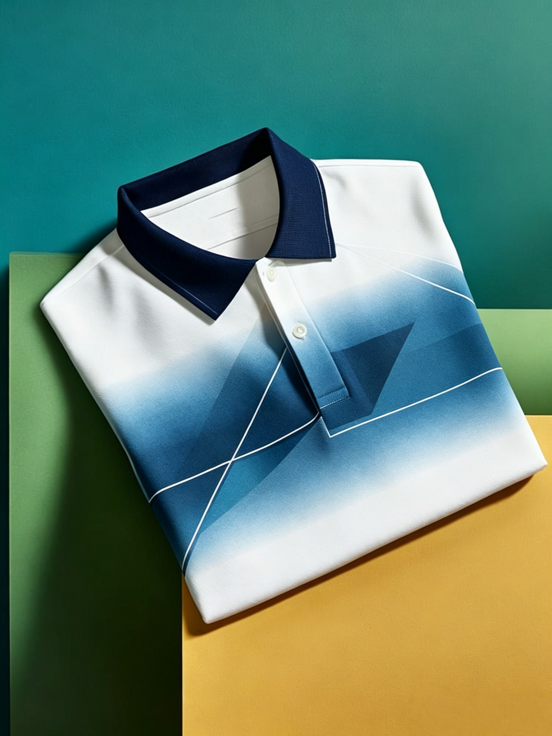Men's Business Button-Down Short Sleeve Polo Shirt
