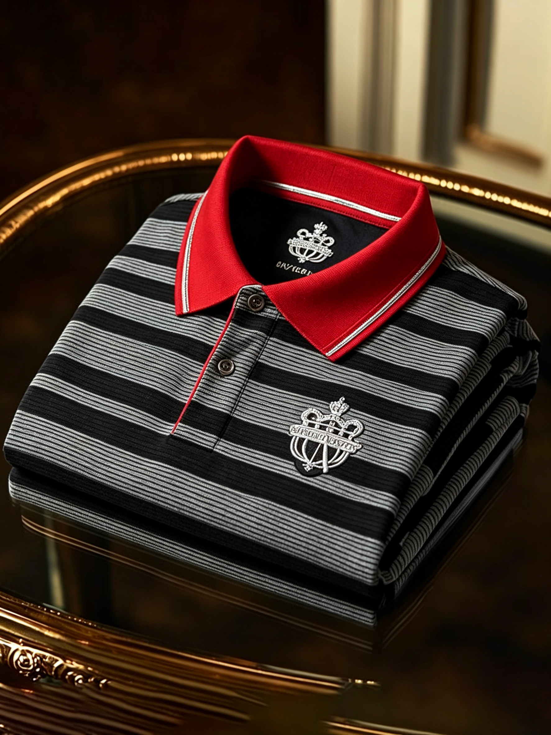 Men's Business Button-Down Short Sleeve Polo Shirt