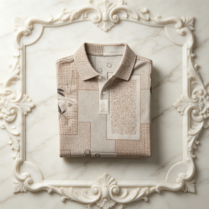 Men's Business Button-Down Short Sleeve Polo Shirt
