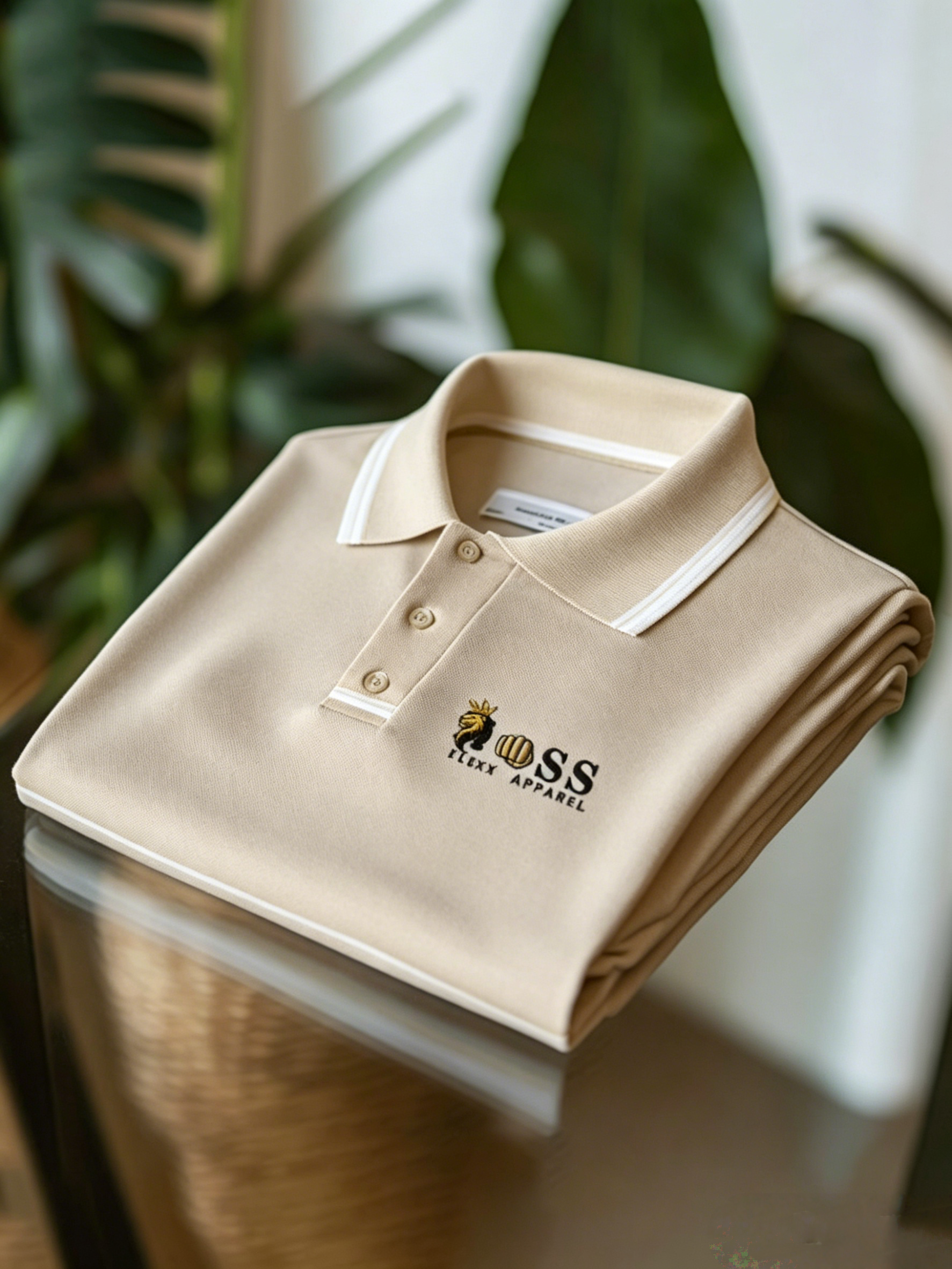 Men's Business Button-Down Short Sleeve Polo Shirt