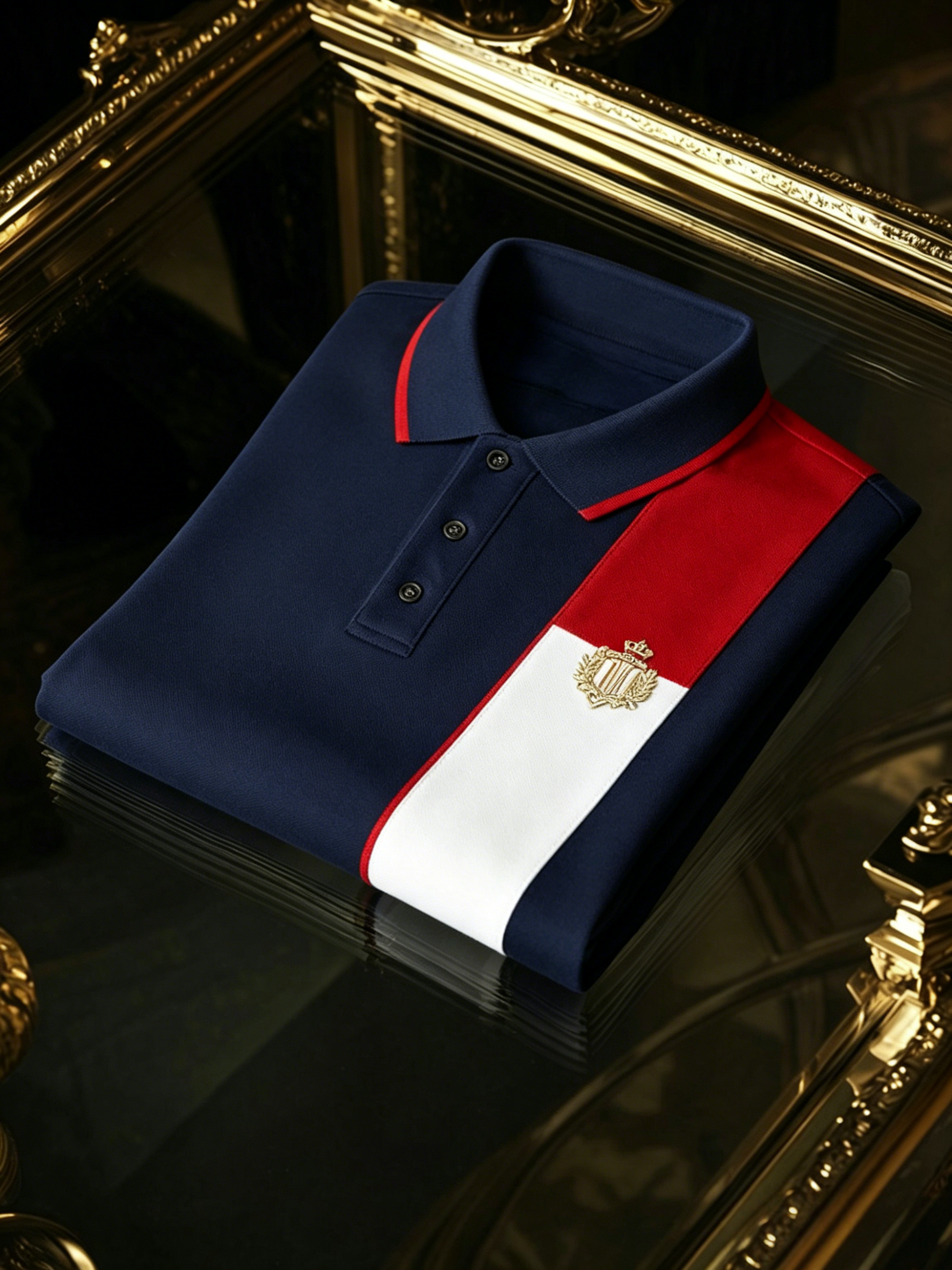 Men's Business Button-Down Short Sleeve Polo Shirt