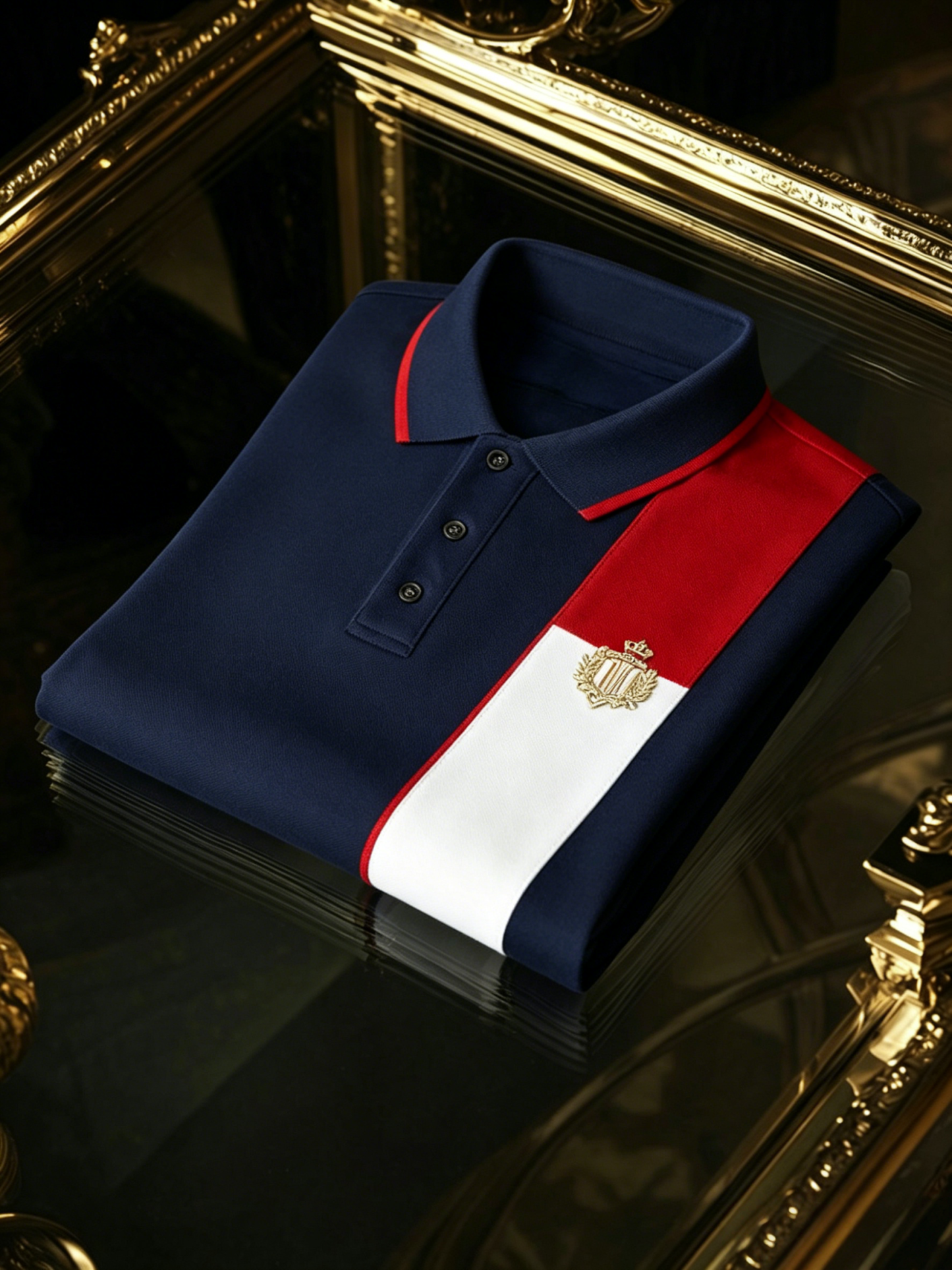 Men's Business Button-Down Short Sleeve Polo Shirt