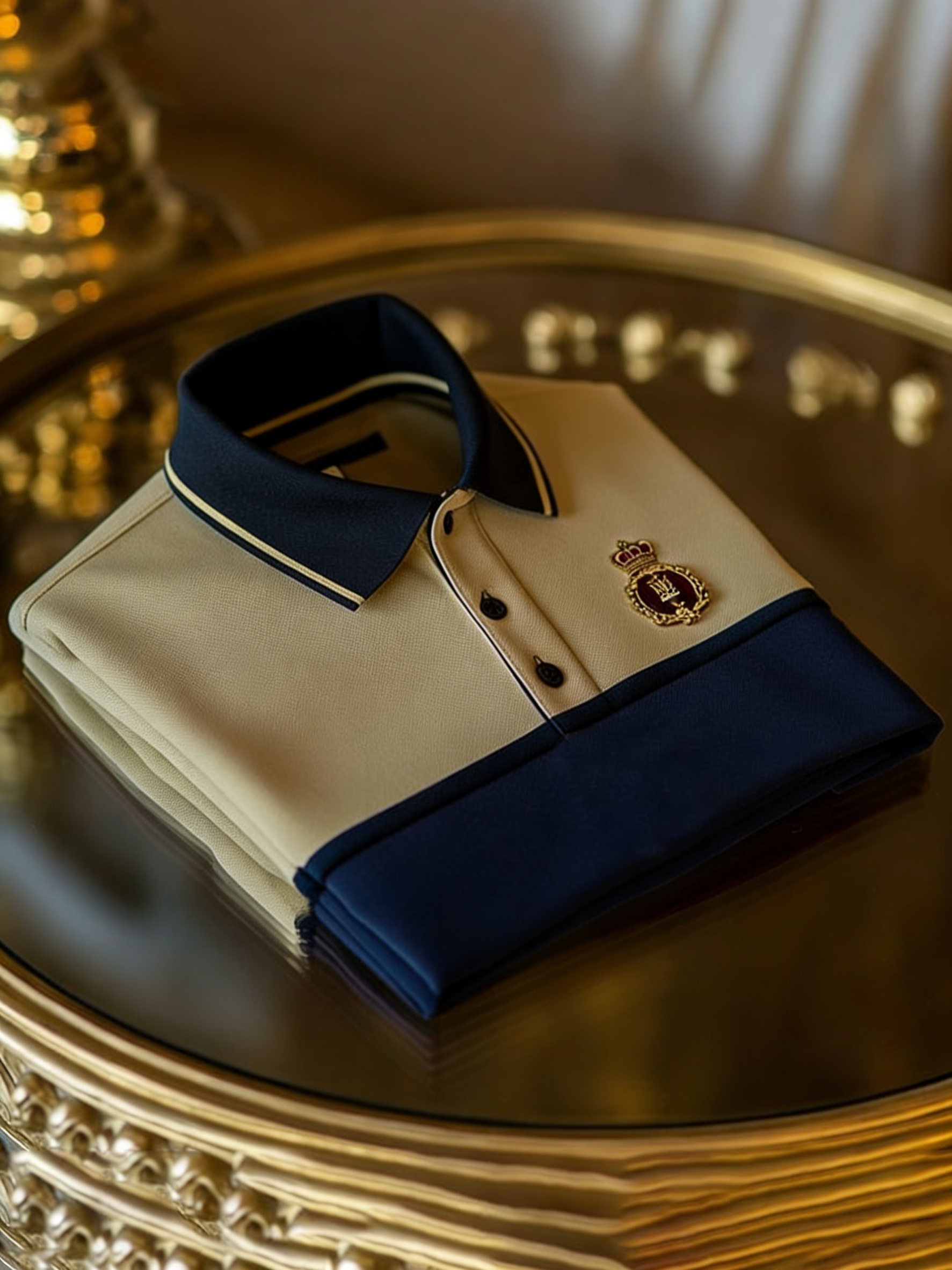Men's Business Button-Down Short Sleeve Polo Shirt