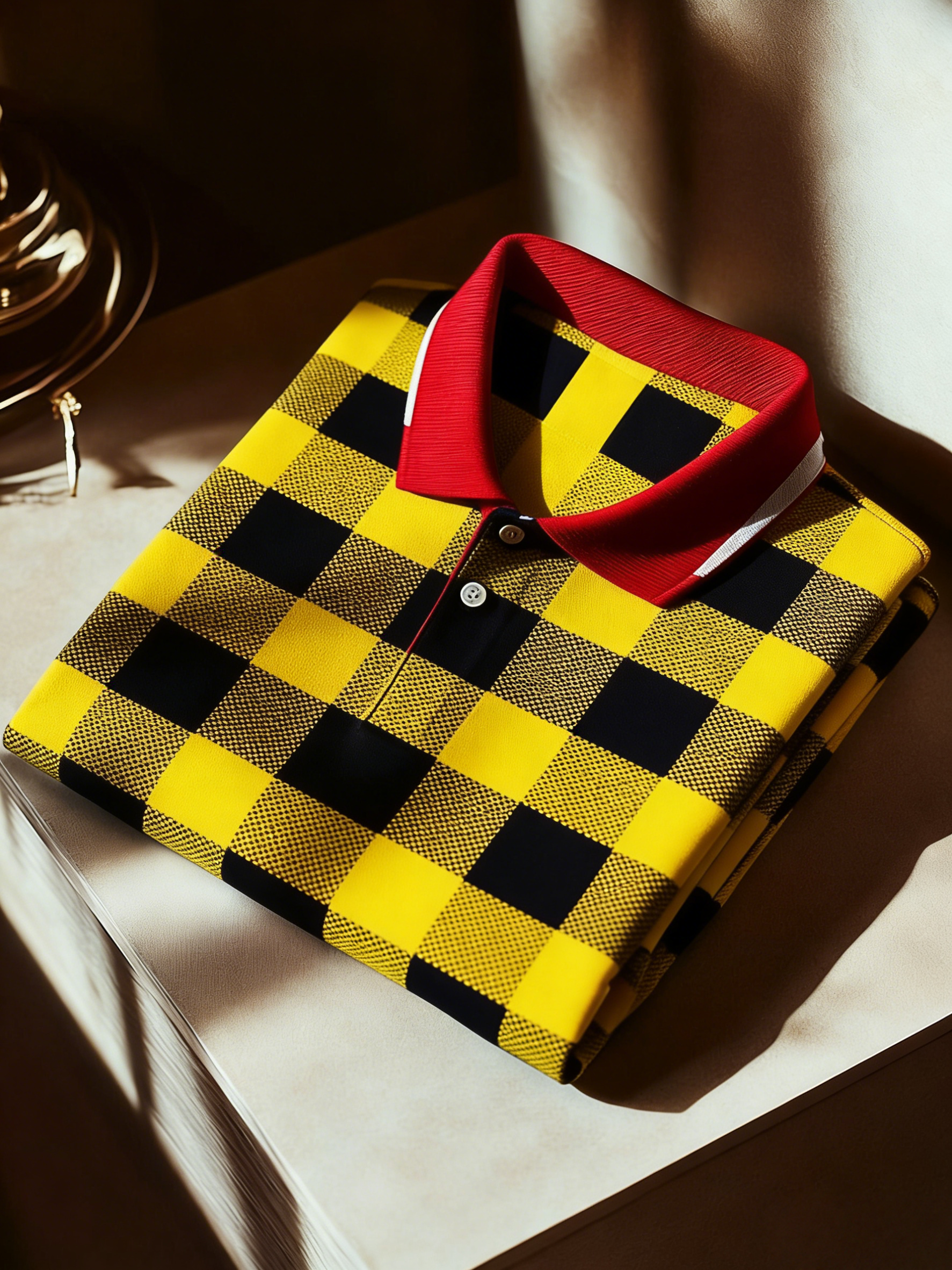 Men's Business Button-Down Short Sleeve Polo Shirt