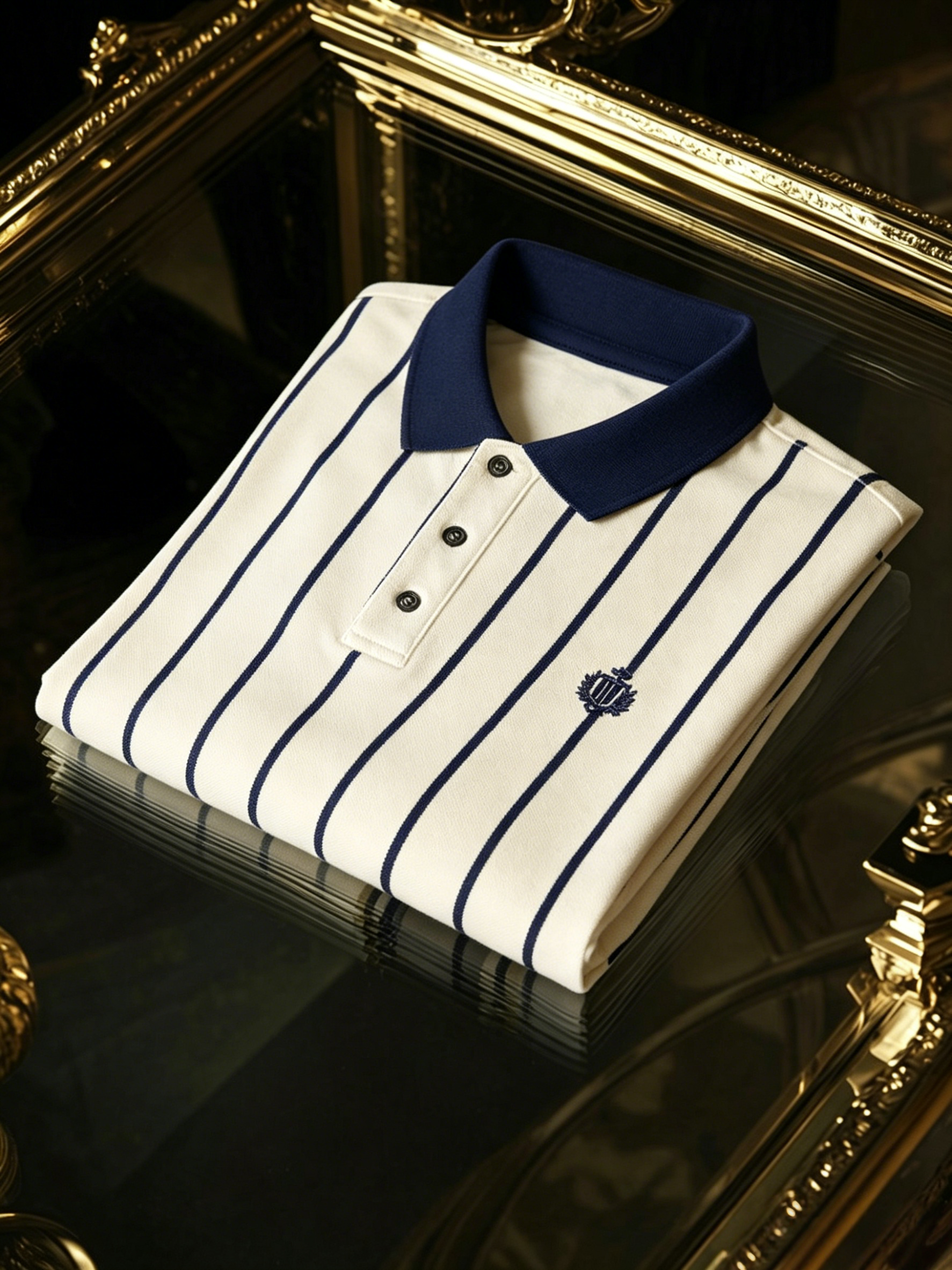 Men's Business Button-Down Short Sleeve Polo Shirt
