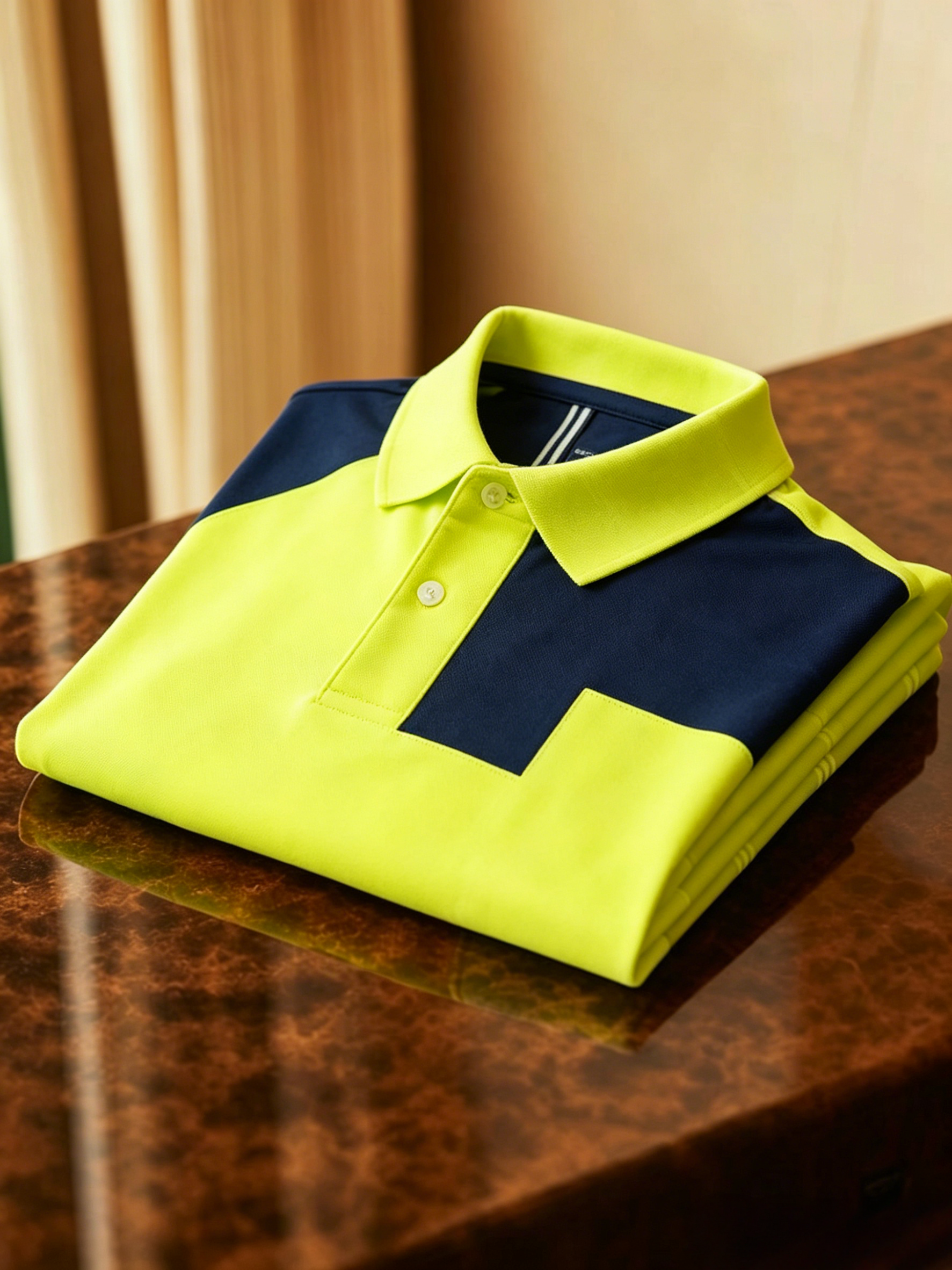 Men's Business Button-Down Short Sleeve Polo Shirt
