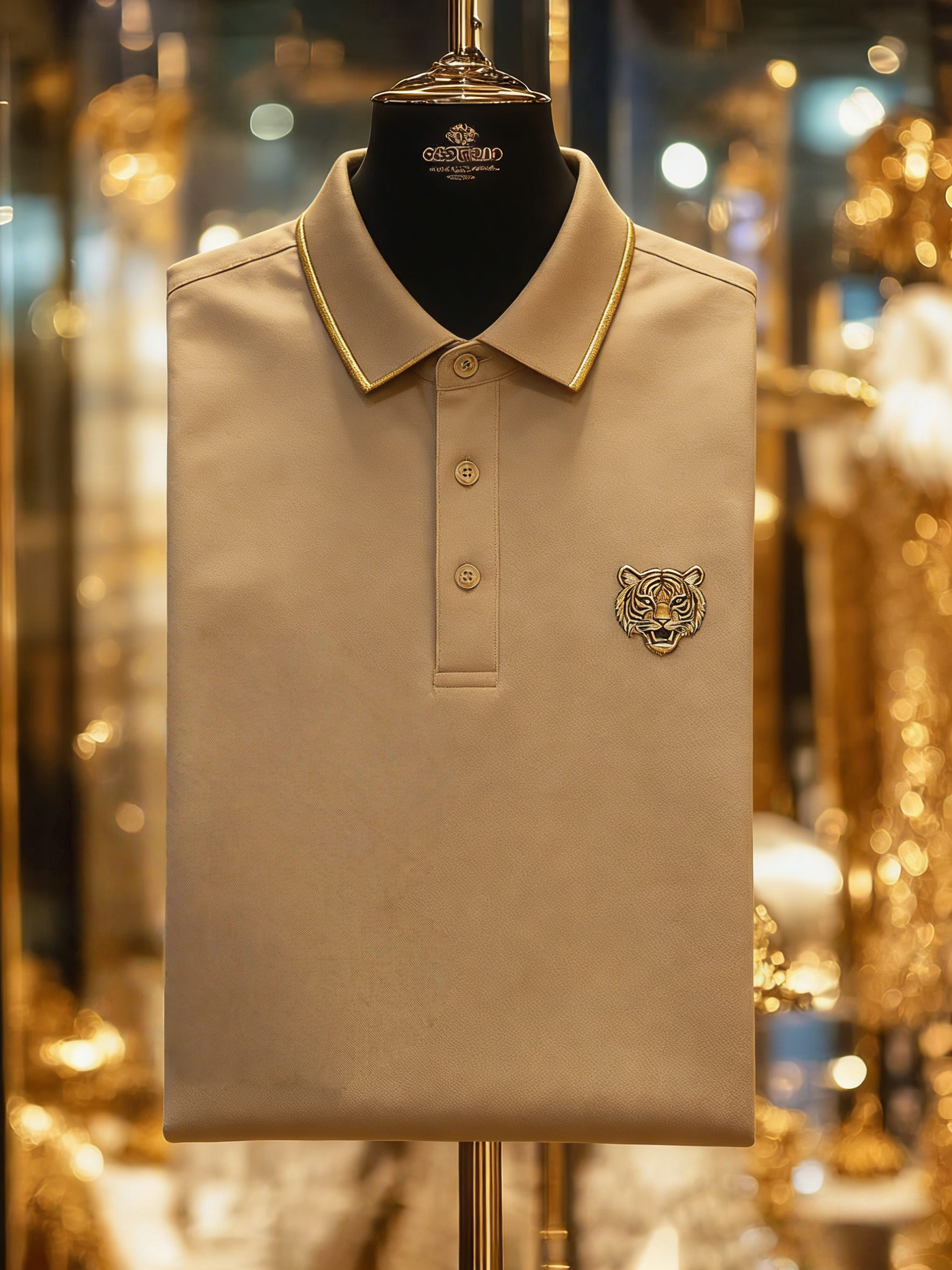 Men's Business Button-Down Short Sleeve Polo Shirt