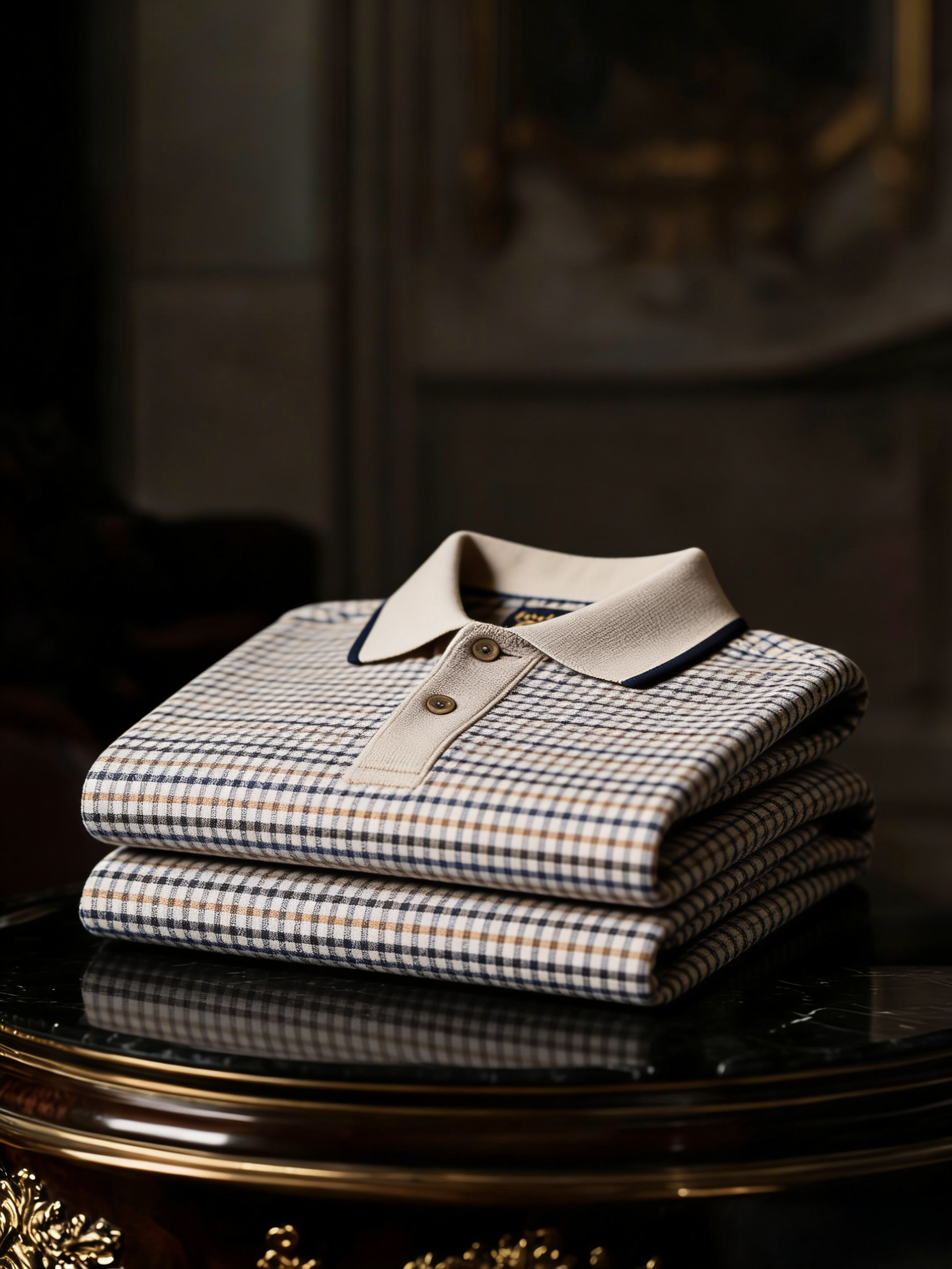 Men's Business Button-Down Short Sleeve Polo Shirt