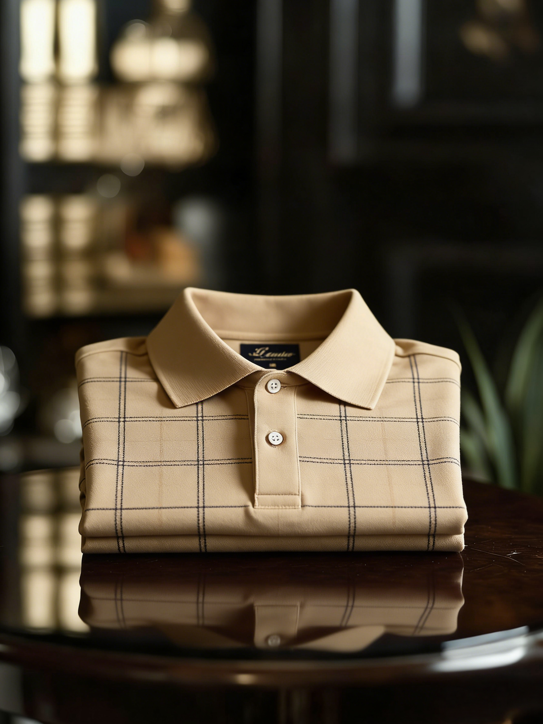 Men's Business Button-Down Short Sleeve Polo Shirt