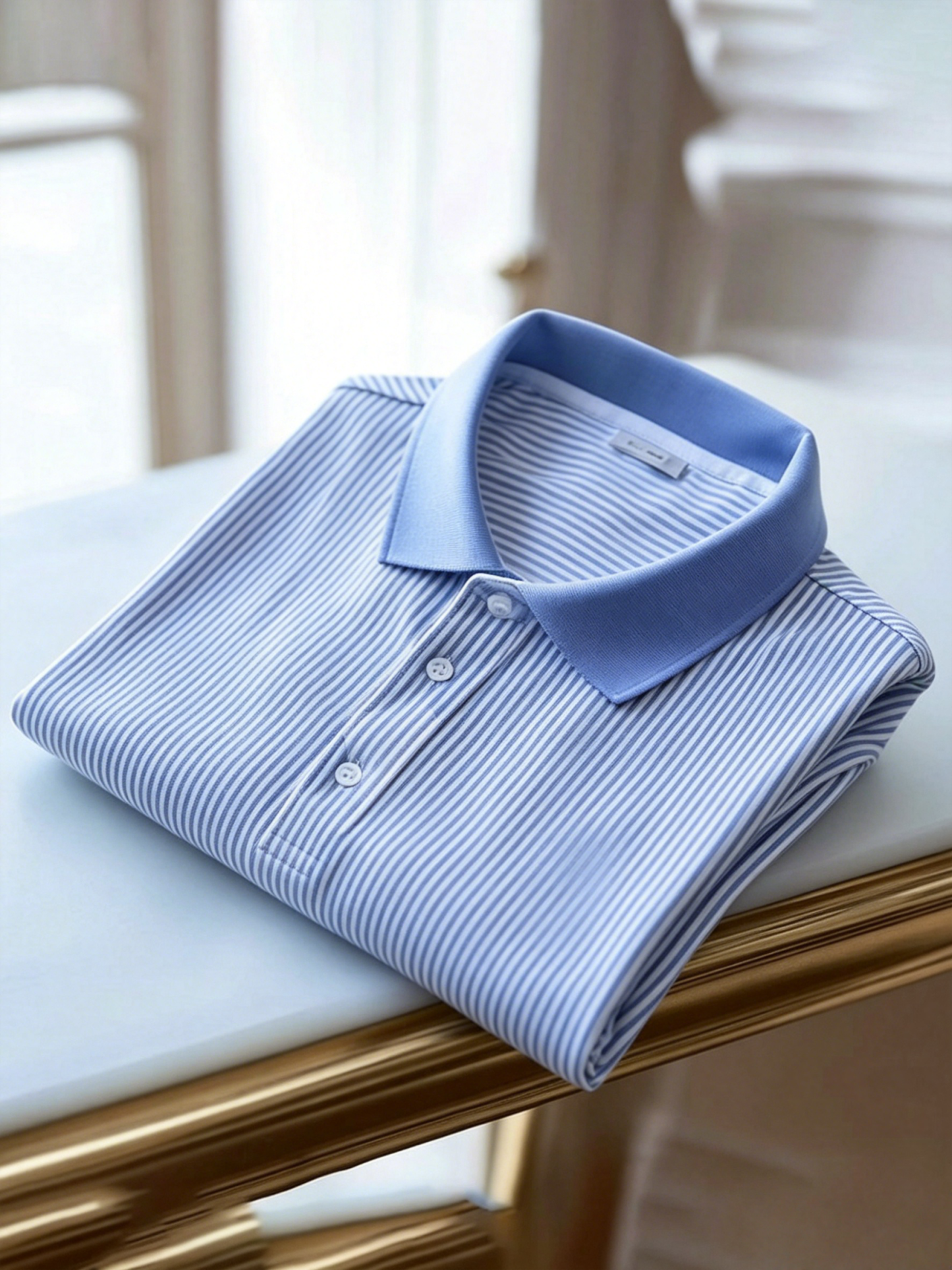 Men's Business Button-Down Short Sleeve Polo Shirt