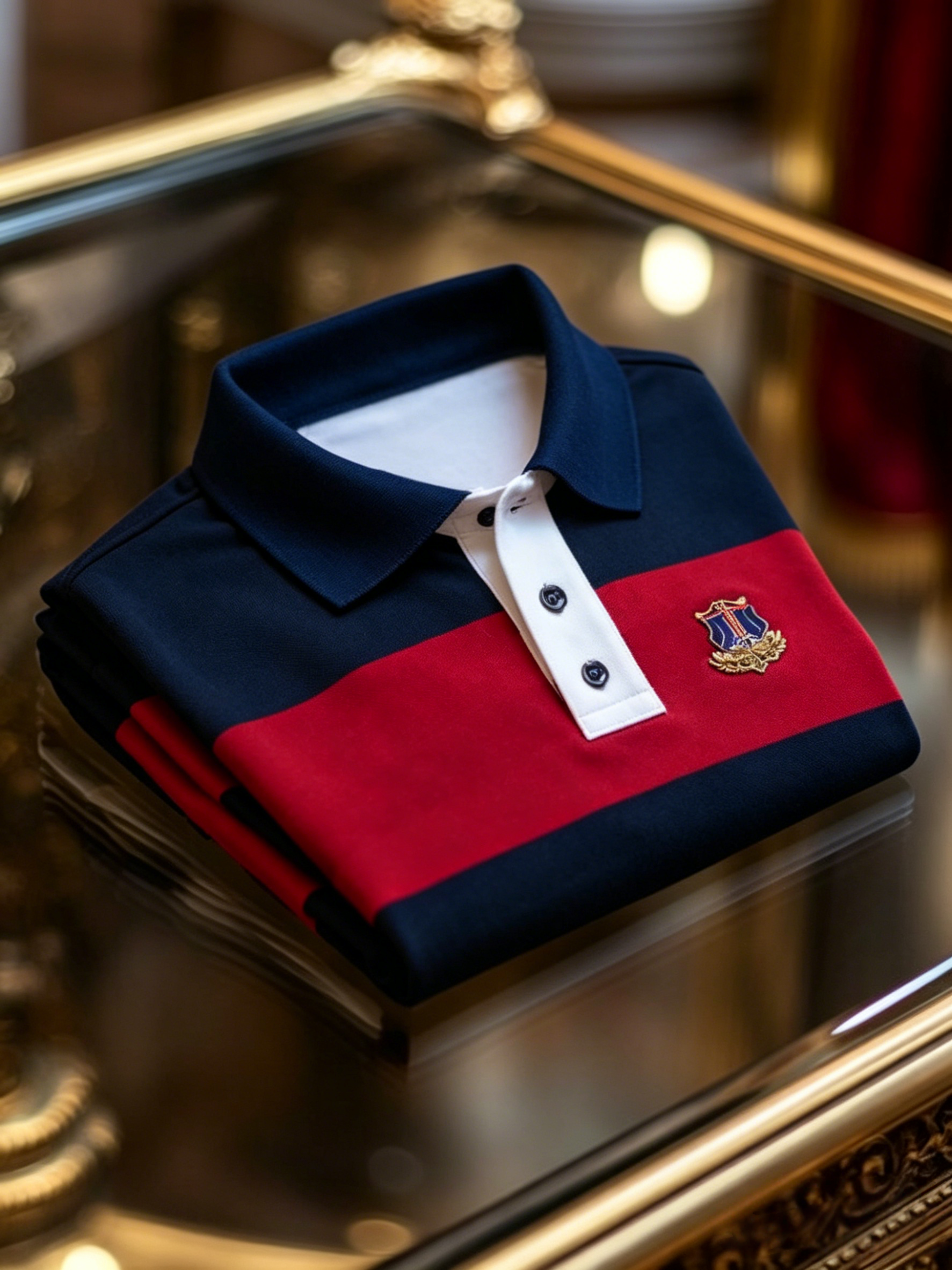 Men's Business Button-Down Short Sleeve Polo Shirt