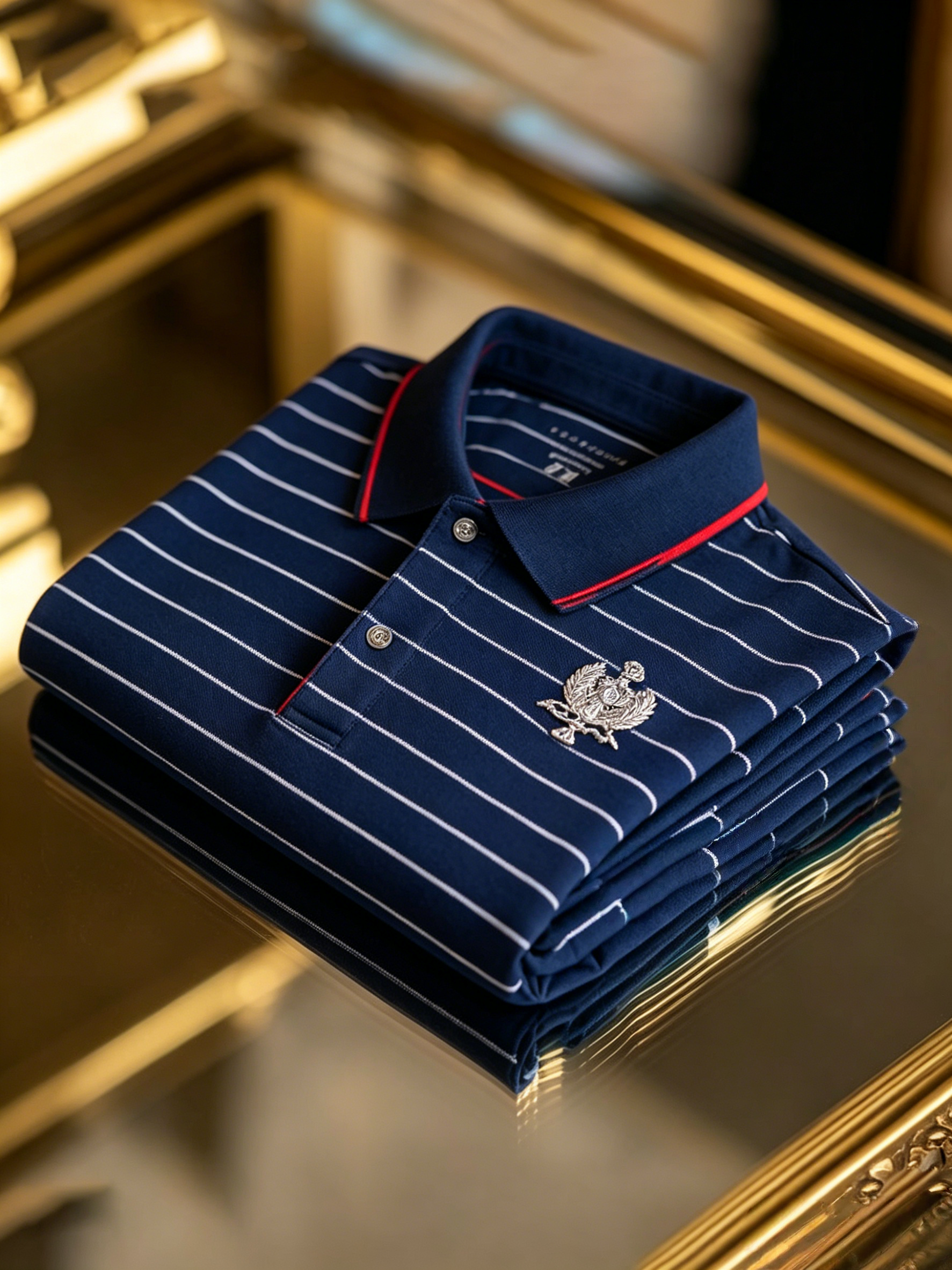 Men's Business Button-Down Short Sleeve Polo Shirt