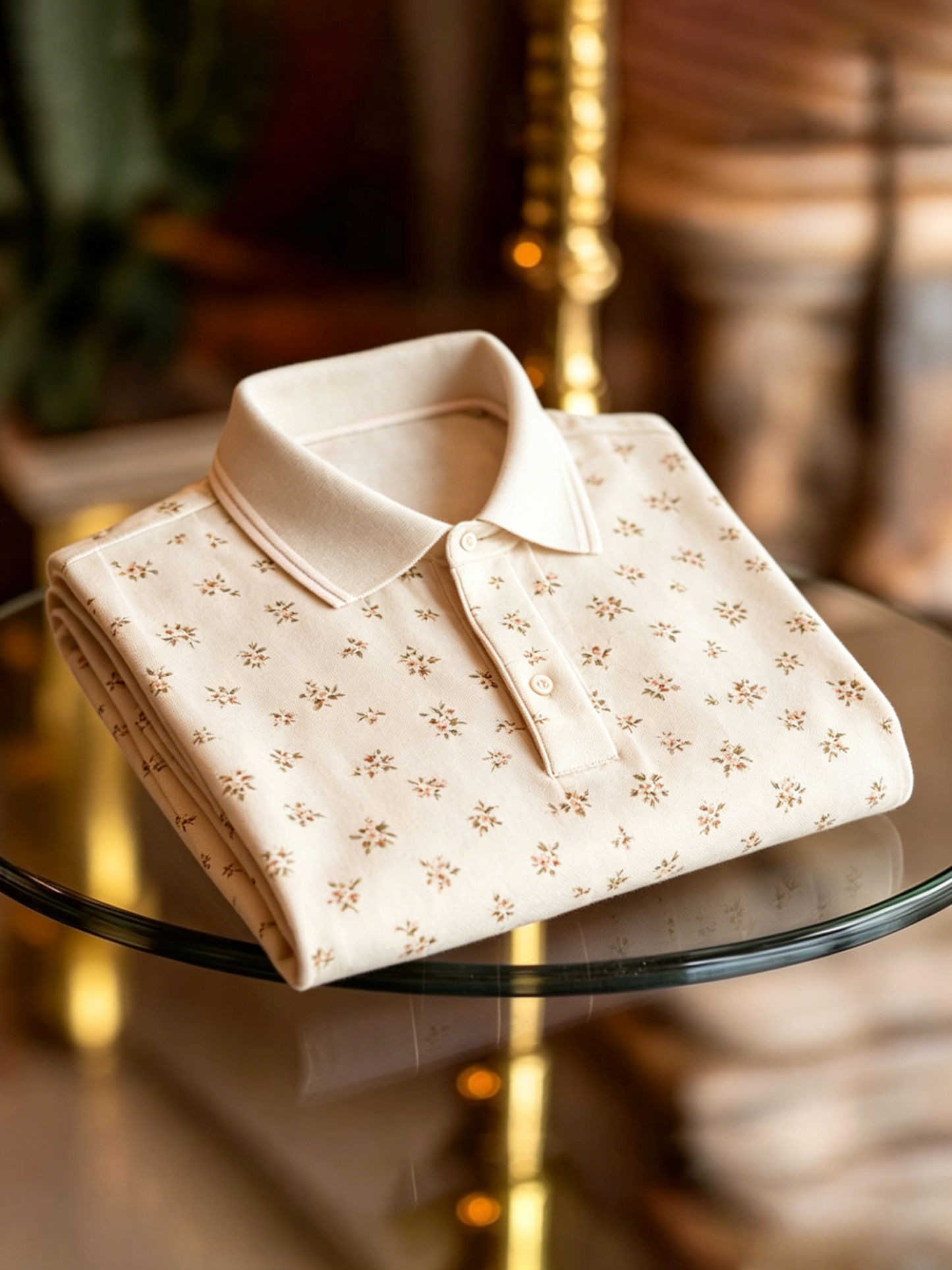 Men's Business Button-Down Short Sleeve Polo Shirt