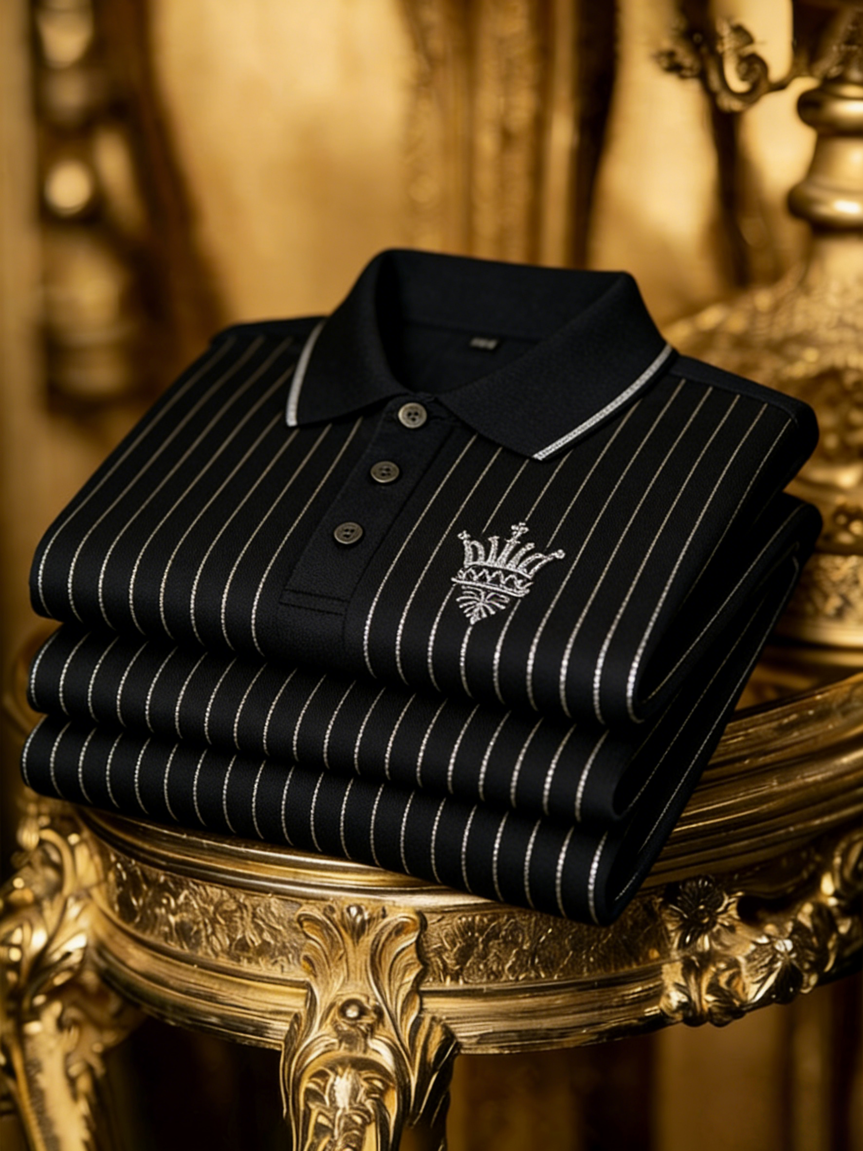 Men's Business Button-Down Short Sleeve Polo Shirt