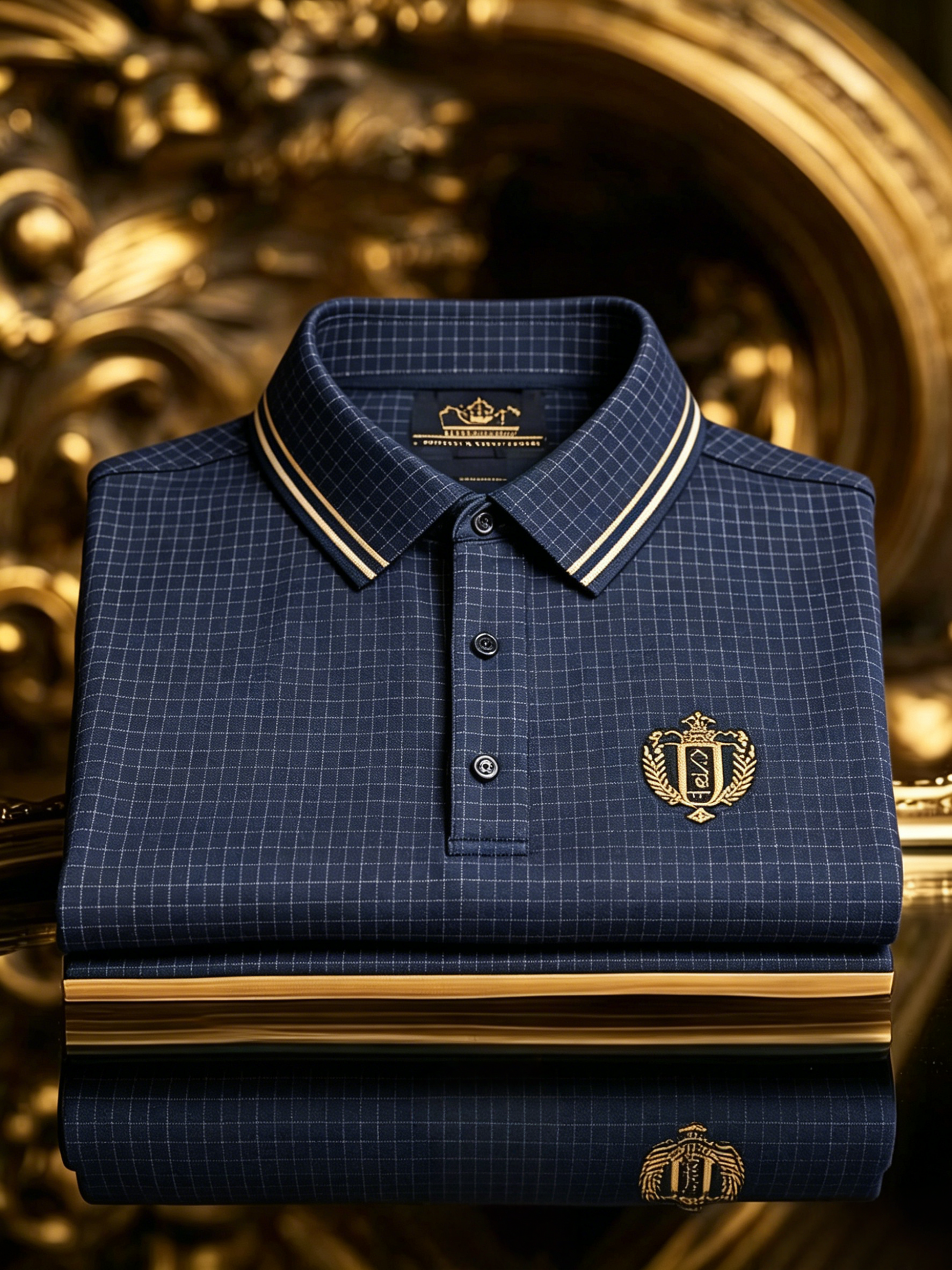 Men's Business Button-Down Short Sleeve Polo Shirt