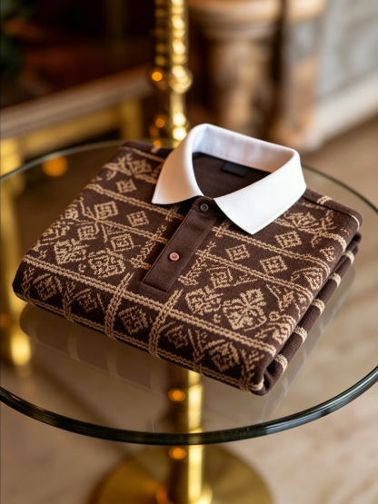 Men's Business Button-Down Short Sleeve Polo Shirt