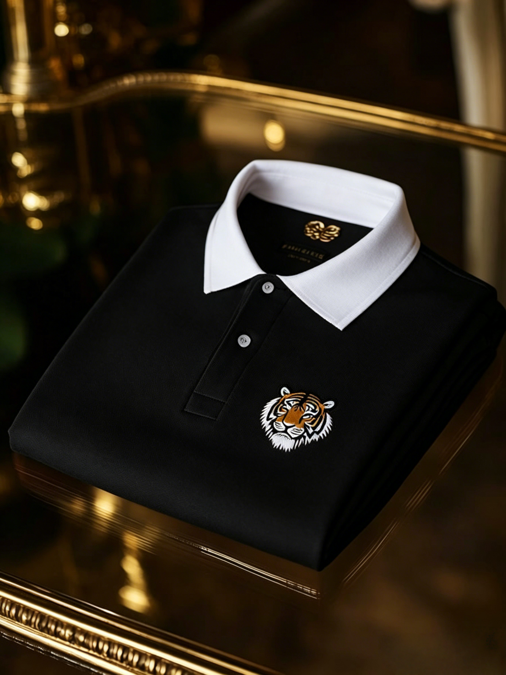 Men's Business Button-Down Short Sleeve Polo Shirt