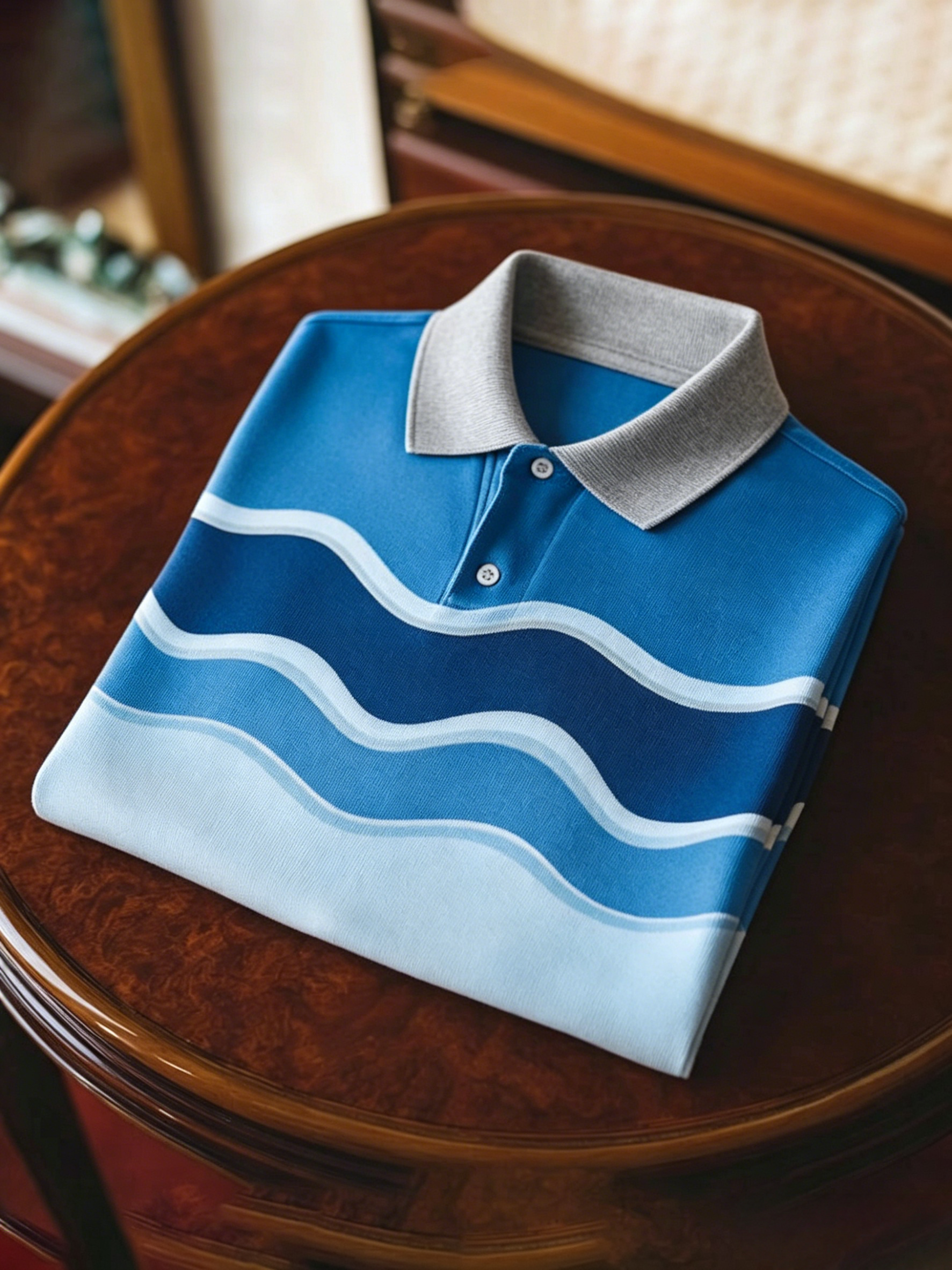 Men's Business Button-Down Short Sleeve Polo Shirt