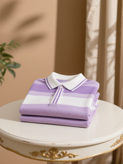 Men's Business Button-Down Short Sleeve Polo Shirt