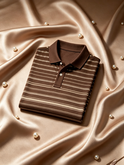 Men's Business Button-Down Short Sleeve Polo Shirt
