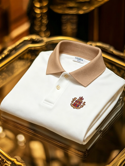 Men's Business Button-Down Short Sleeve Polo Shirt