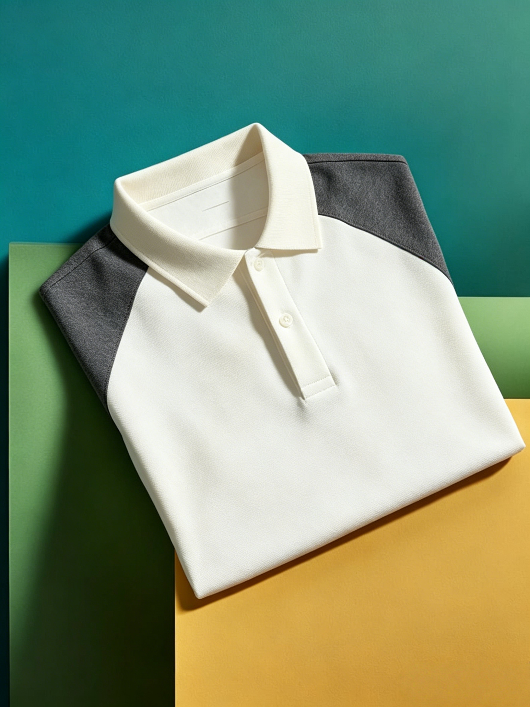 Men's Business Button-Down Short Sleeve Polo Shirt