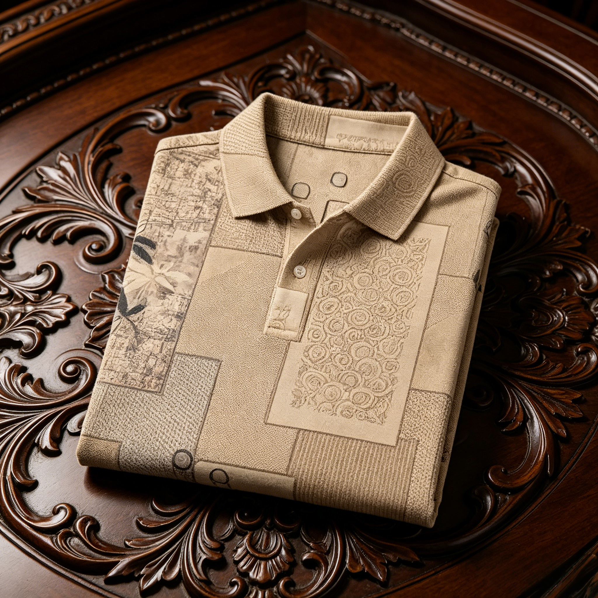 Men's Business Button-Down Short Sleeve Polo Shirt