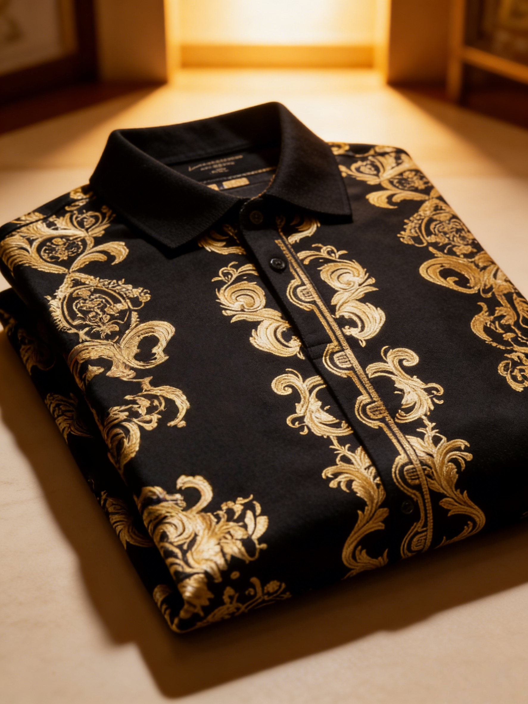 Men's Business Button-Down Short Sleeve Polo Shirt