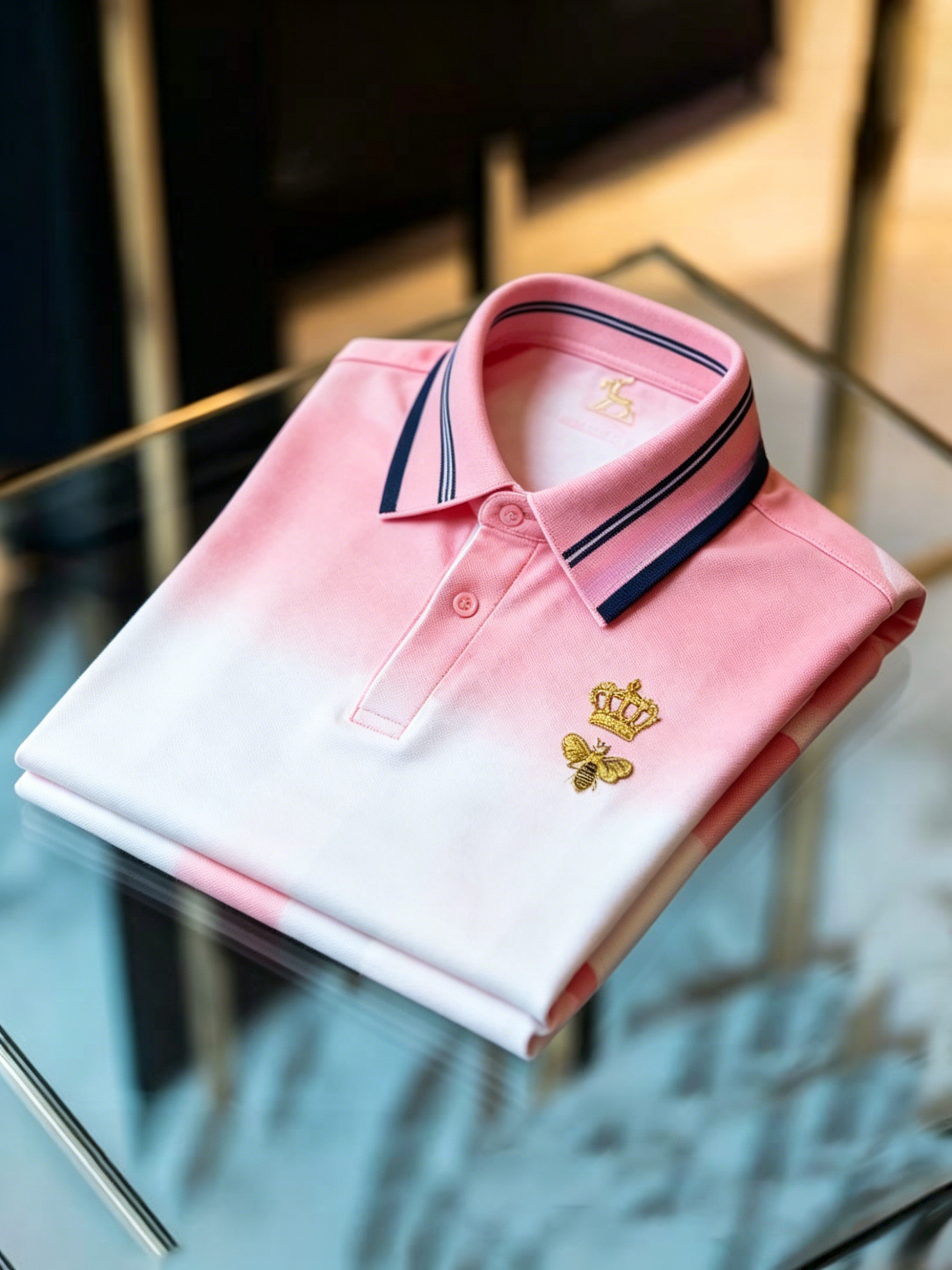 Men's Business Button-Down Short Sleeve Polo Shirt