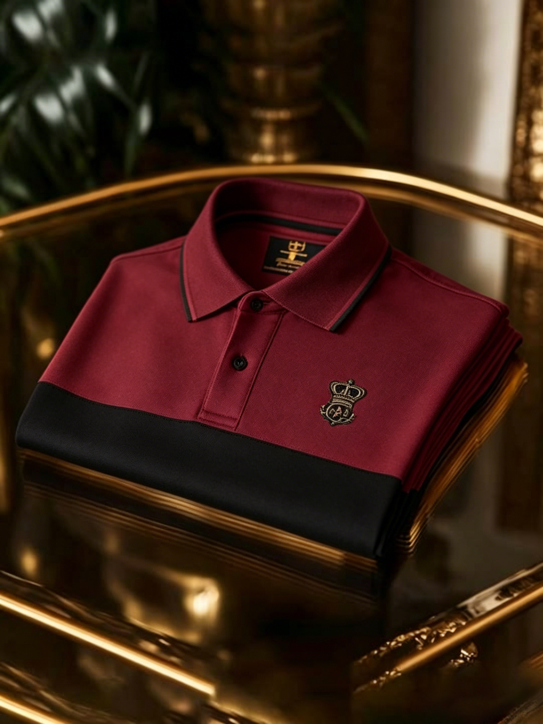 Men's Business Button-Down Short Sleeve Polo Shirt