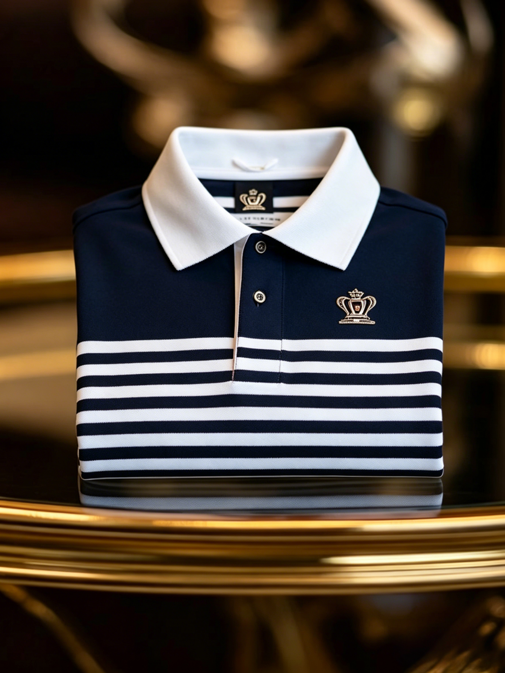 Men's Business Button-Down Short Sleeve Polo Shirt