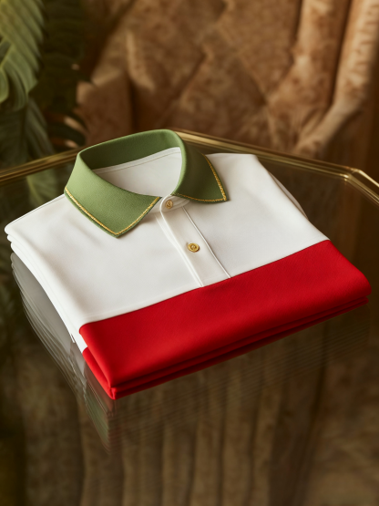 Men's Business Button-Down Short Sleeve Polo Shirt
