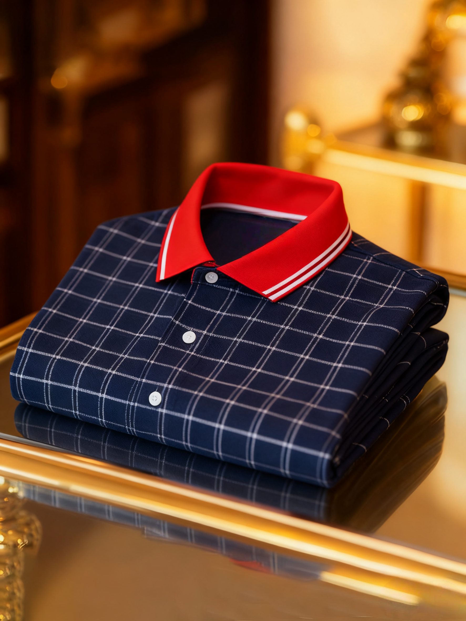 Men's Business Button-Down Short Sleeve Polo Shirt