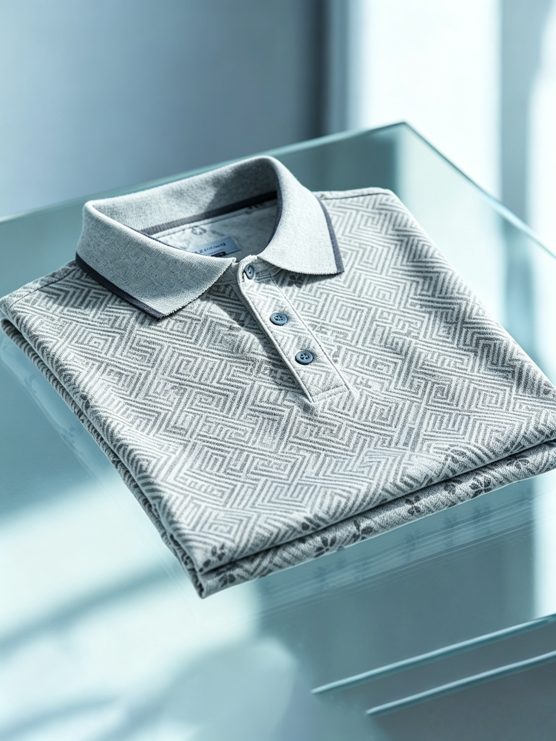 Men's Business Button-Down Short Sleeve Polo Shirt