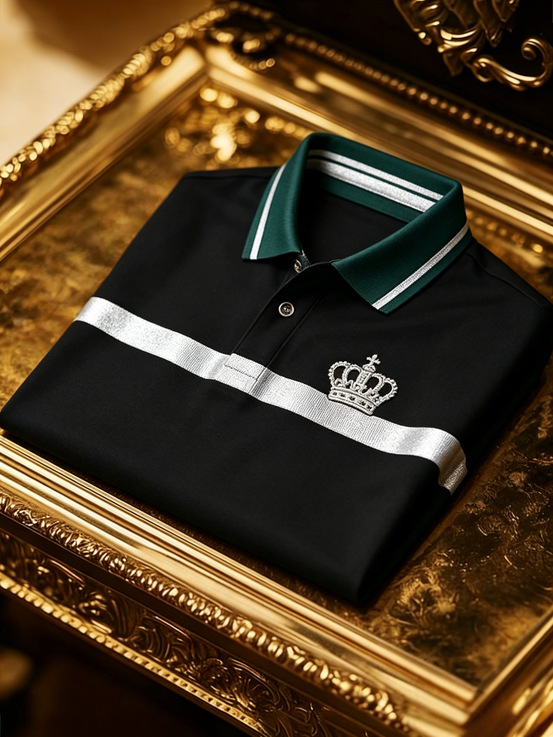 Men's Business Button-Down Short Sleeve Polo Shirt