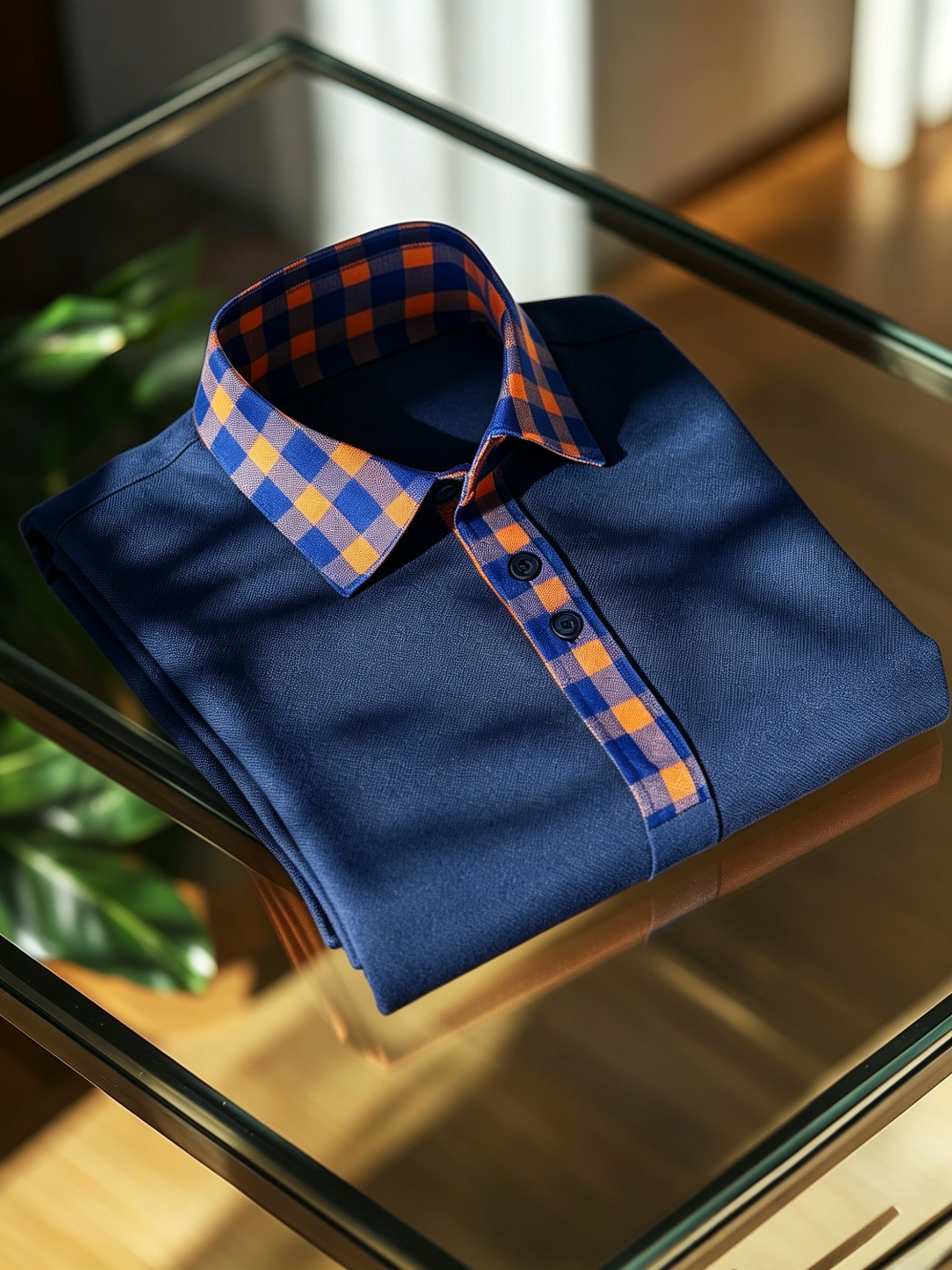 Men's Business Button-Down Short Sleeve Polo Shirt