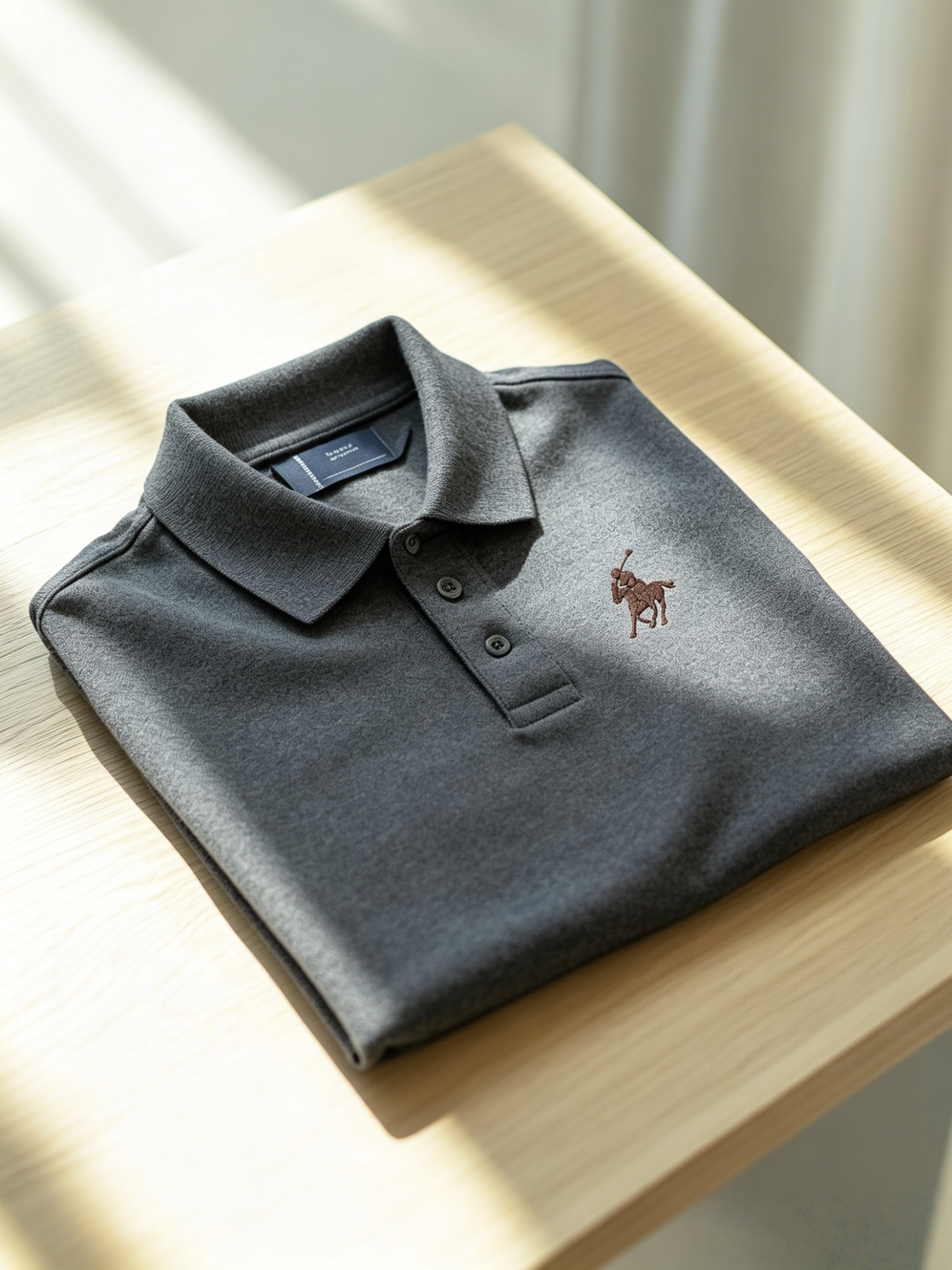Men's Business Button-Down Short Sleeve Polo Shirt