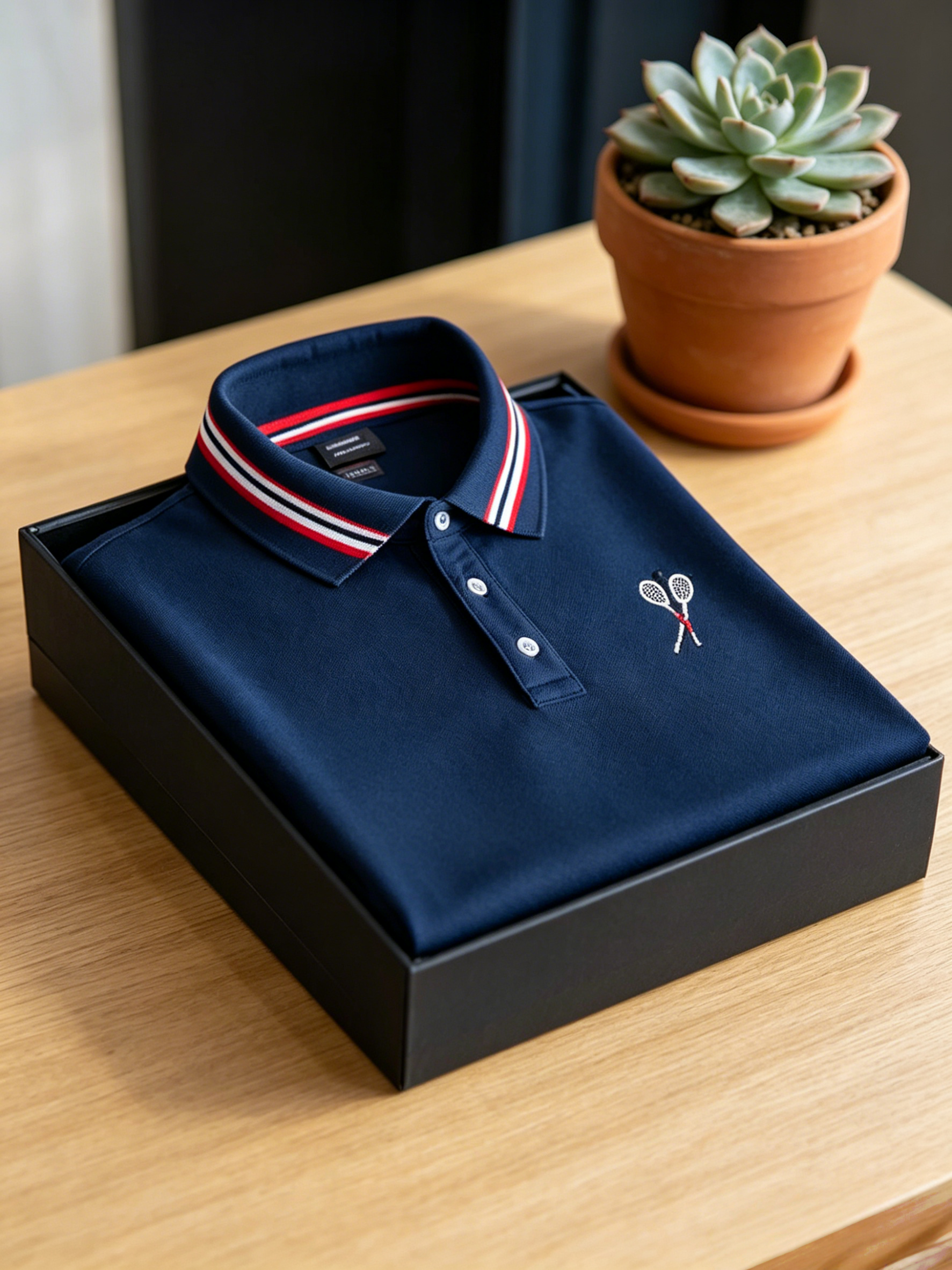 Men's Business Button-Down Short Sleeve Polo Shirt
