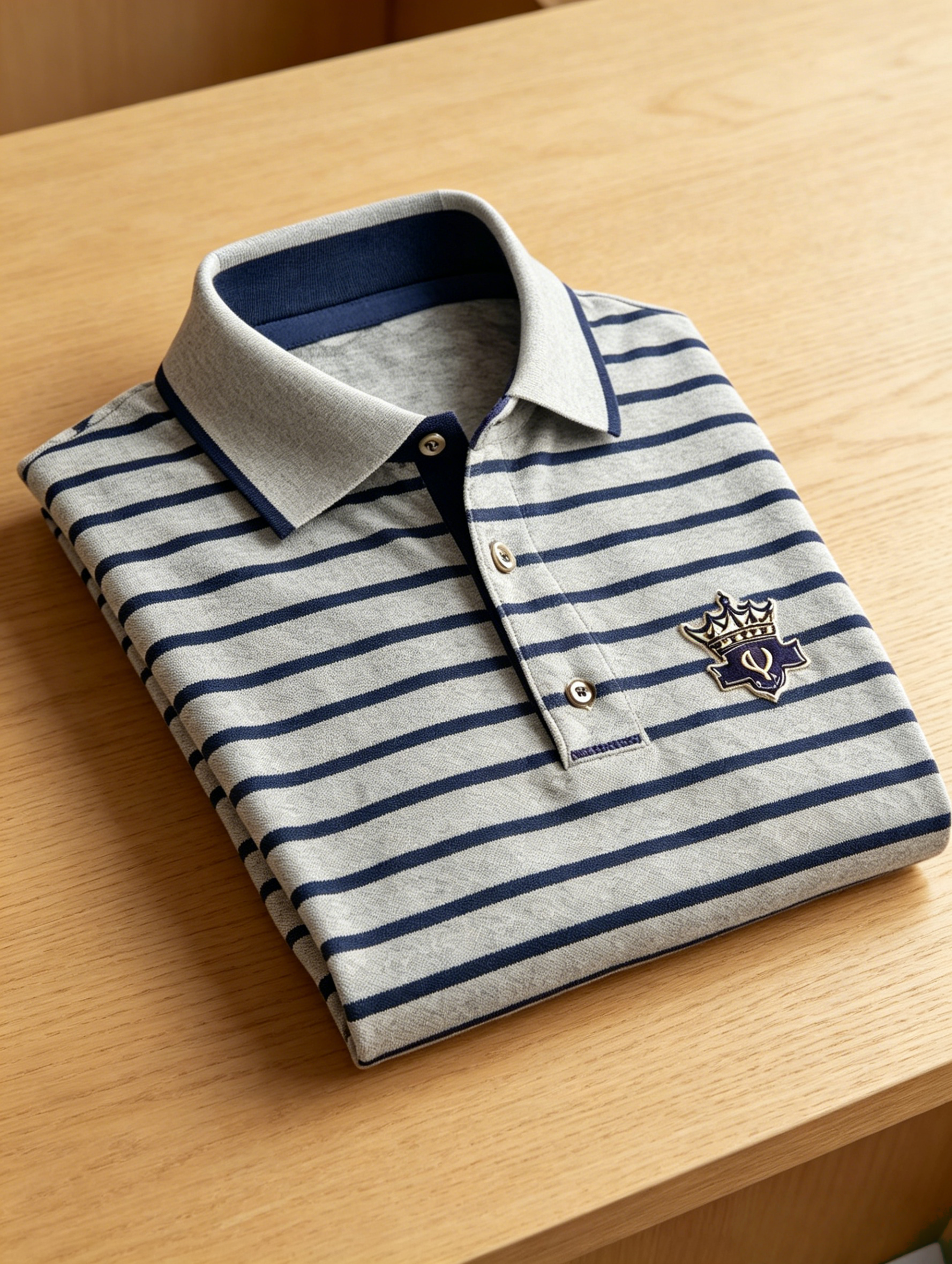 Men's Business Button-Down Short Sleeve Polo Shirt