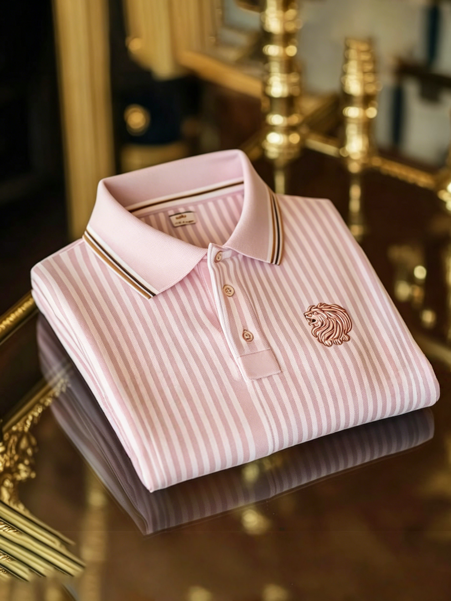 Men's Business Button-Down Short Sleeve Polo Shirt