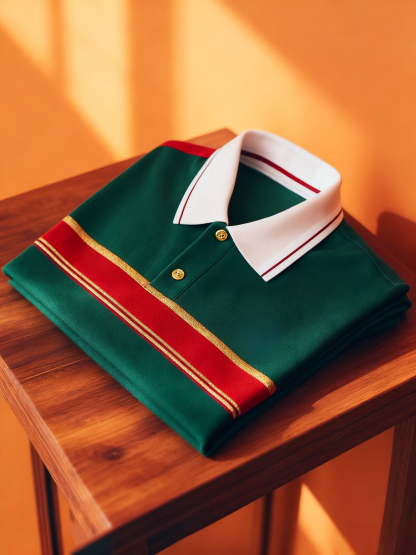 Men's Business Button-Down Short Sleeve Polo Shirt