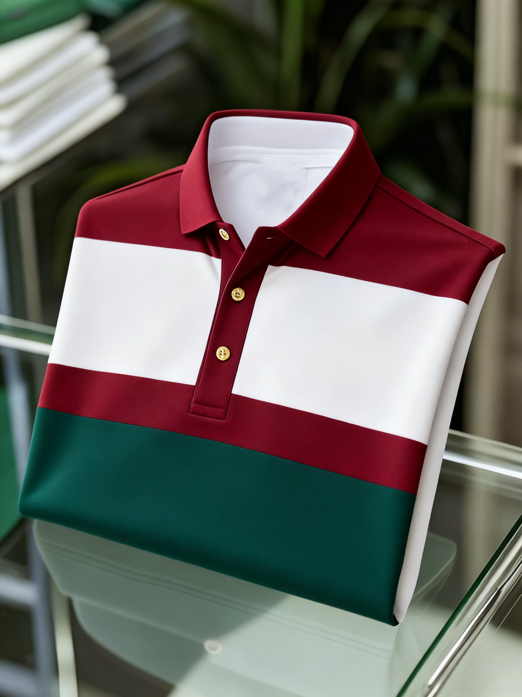 Men's Business Button-Down Short Sleeve Polo Shirt