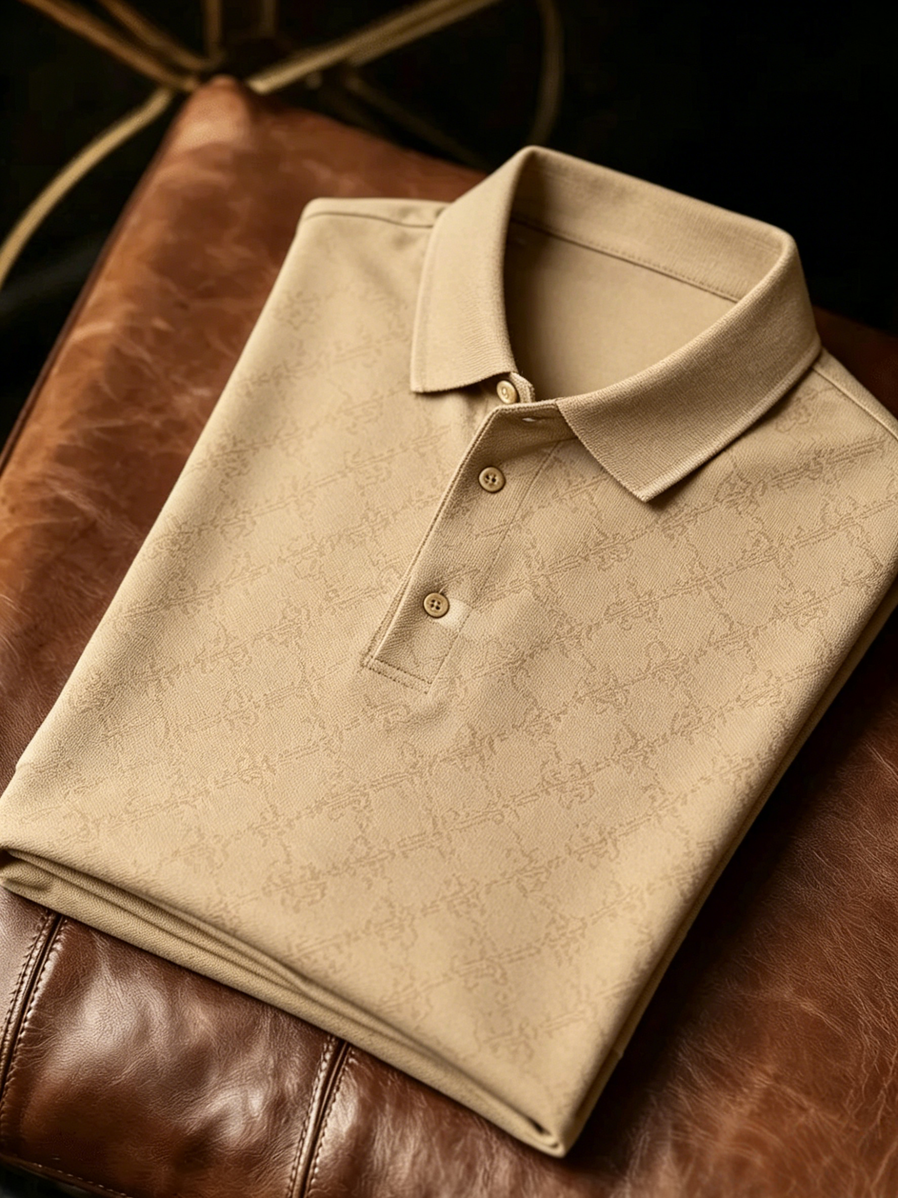 Men's Business Button-Down Short Sleeve Polo Shirt