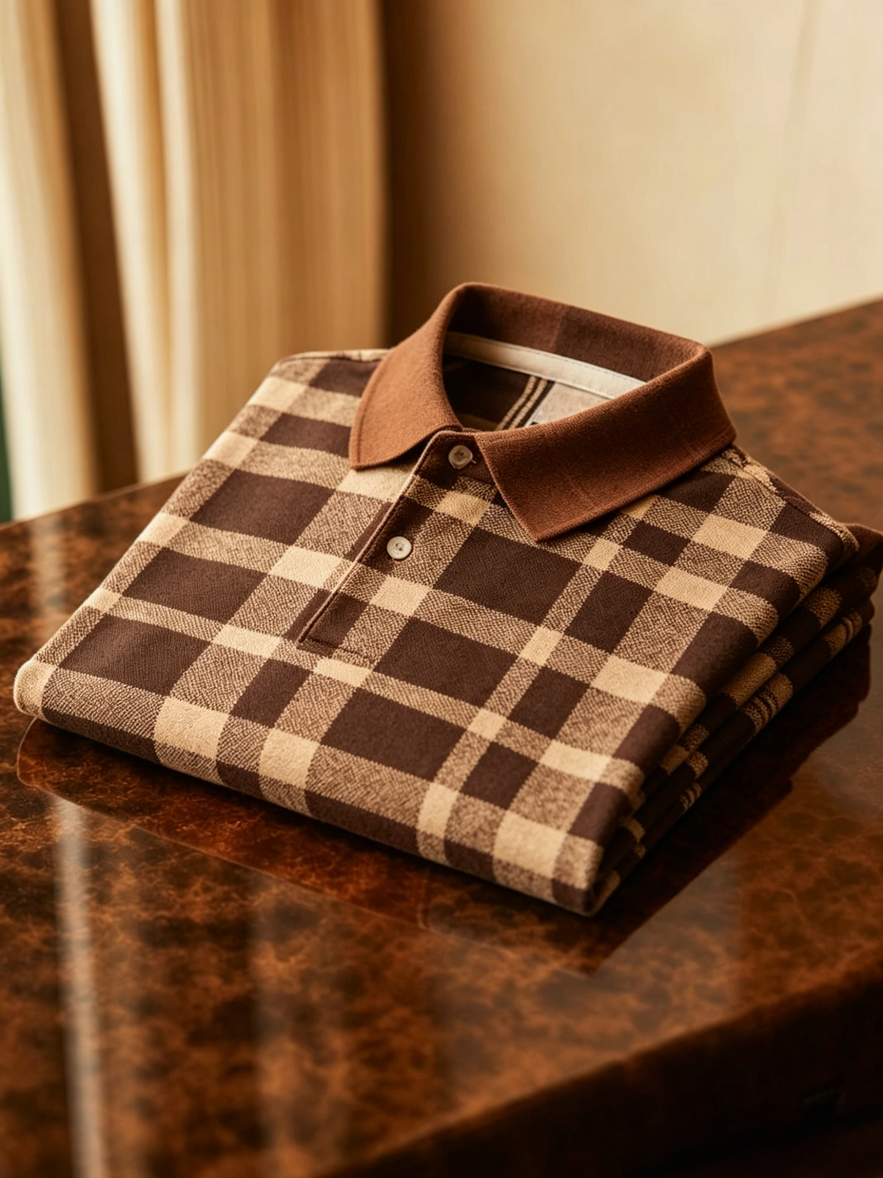 Men's Business Button-Down Short Sleeve Polo Shirt