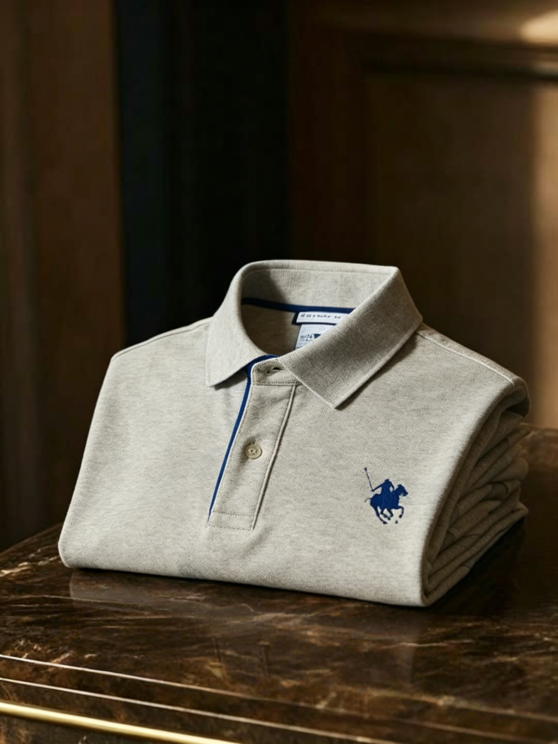 Men's Business Button-Down Short Sleeve Polo Shirt