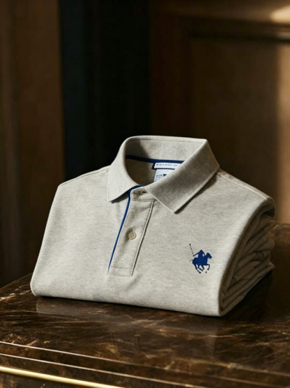 Men's Business Button-Down Short Sleeve Polo Shirt