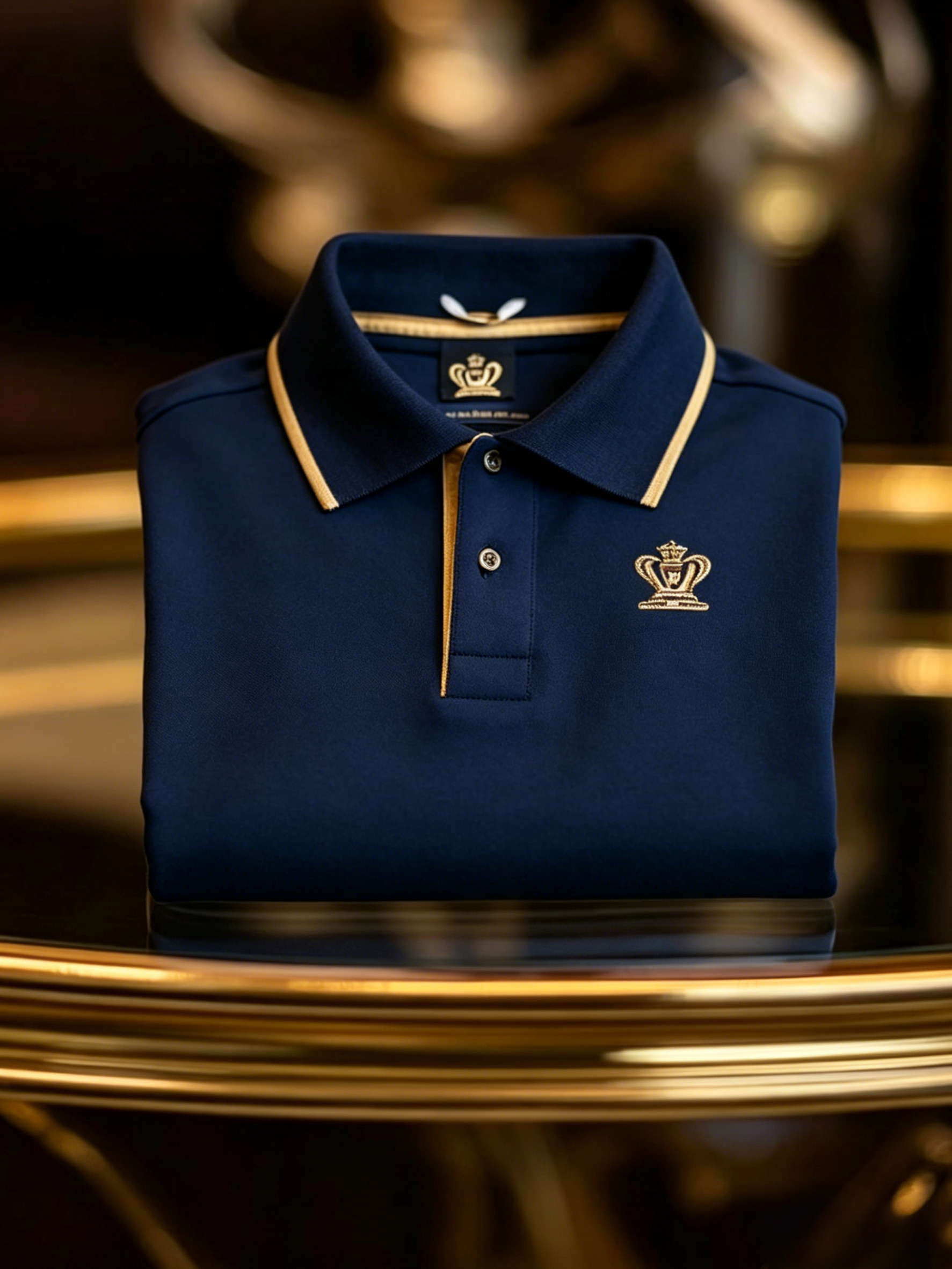 Men's Business Button-Down Short Sleeve Polo Shirt