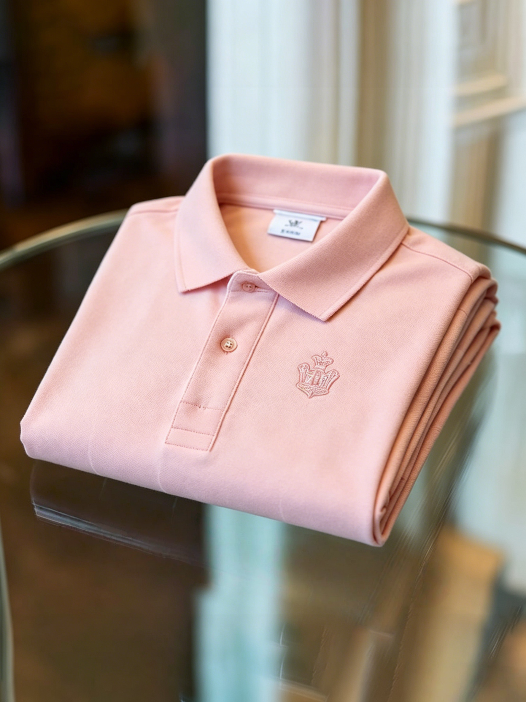 Men's Business Button-Down Short Sleeve Polo Shirt